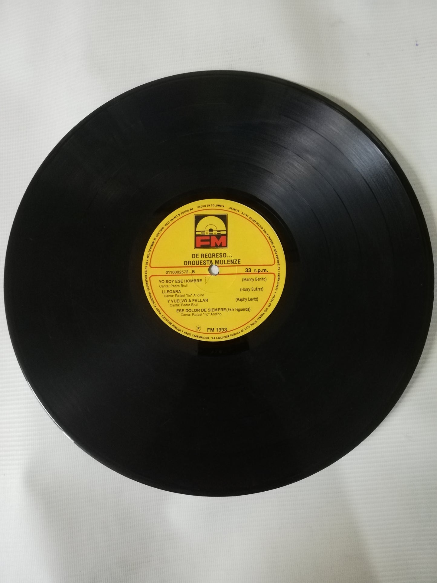 LP ORQUESTA MULENZE - DE REGRESO..!