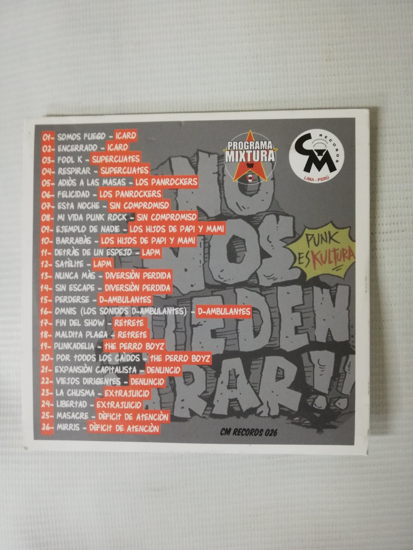 CD NO NOS PUEDEN PARAR!! - PUNK COMPILATION COLOMBIA