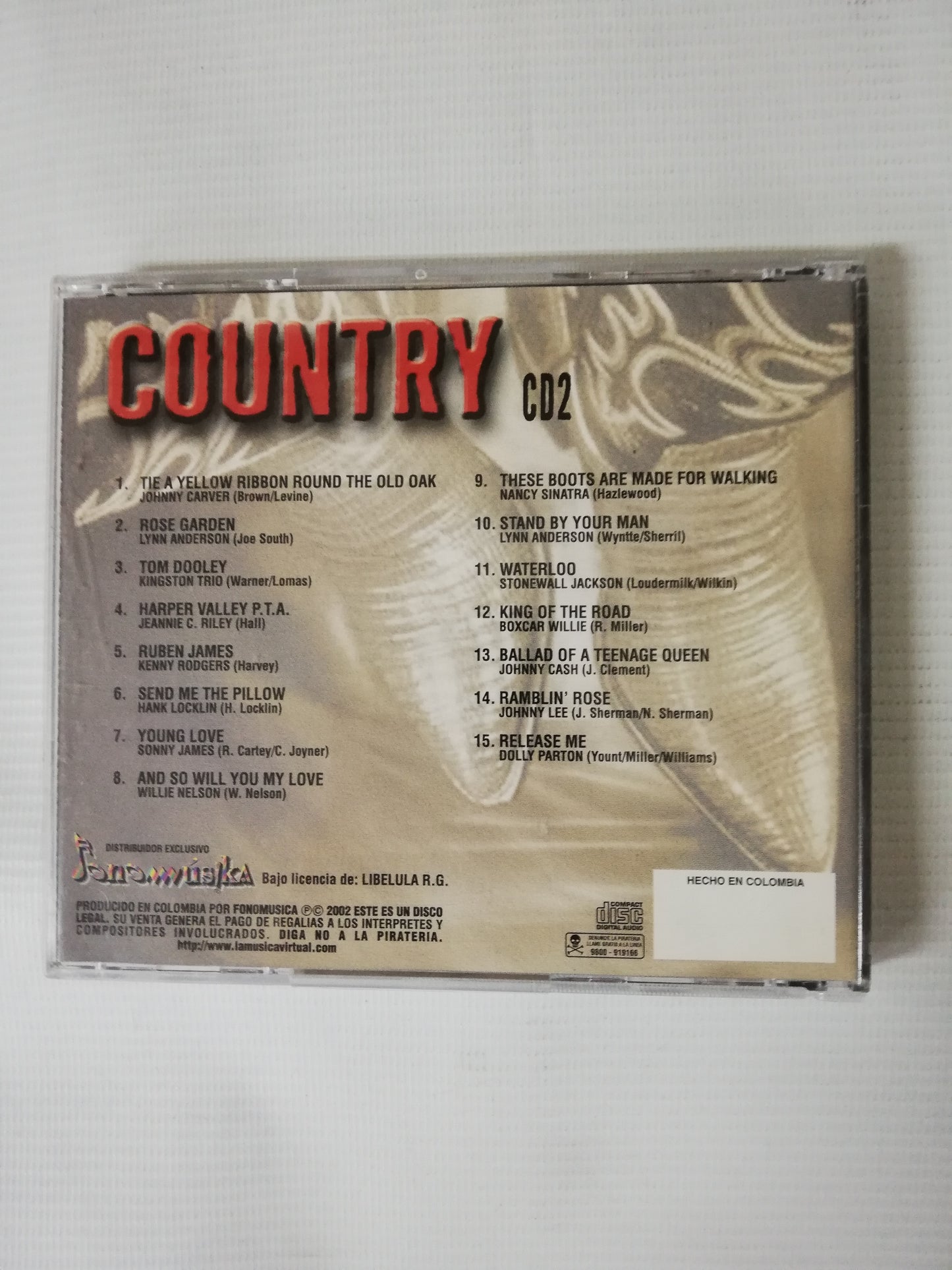 CD COUNTRY - VARIOS INTÉRPRETES - CD X 2