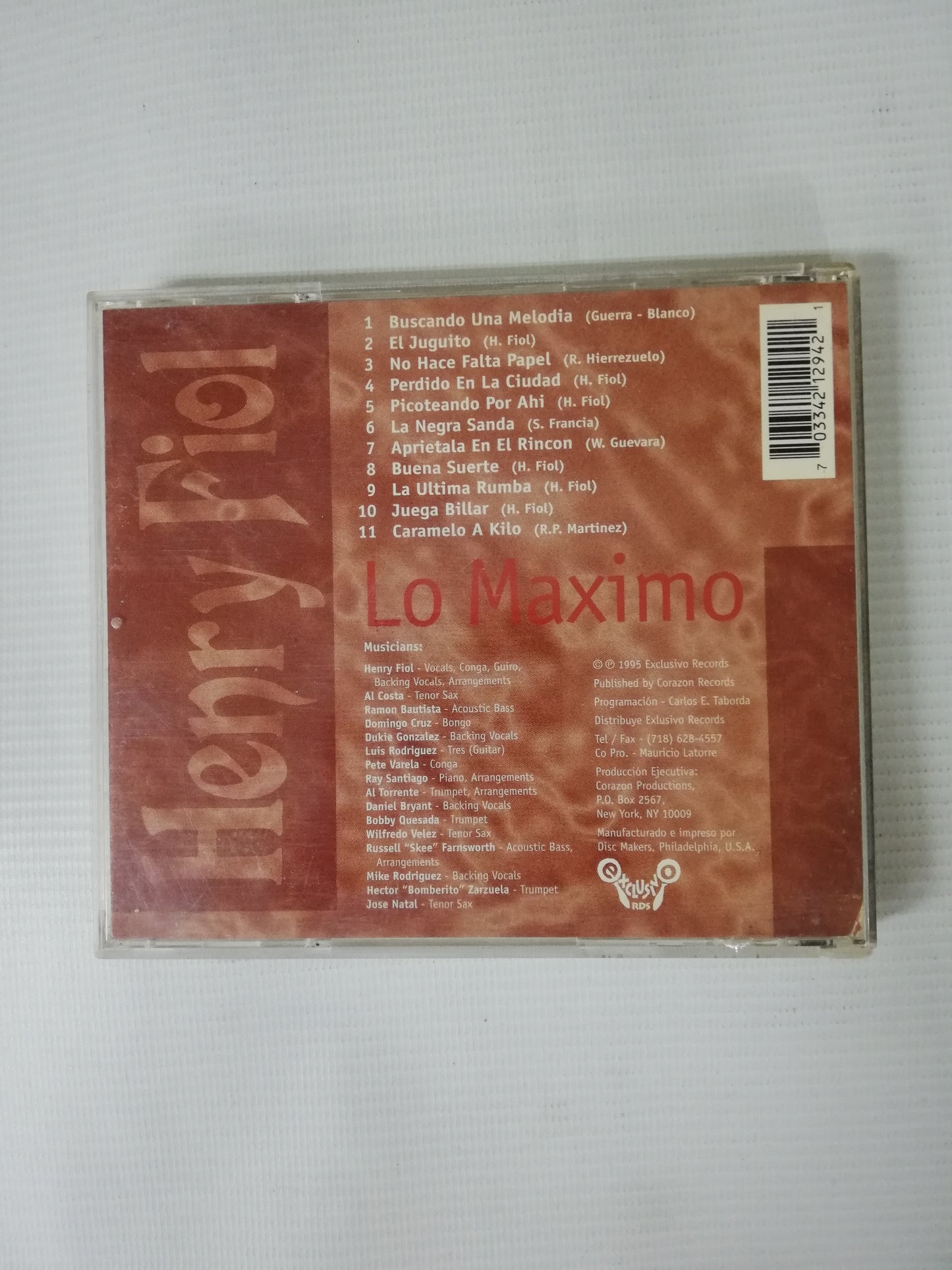 CD HENRY FIOL - LO MÁXIMO