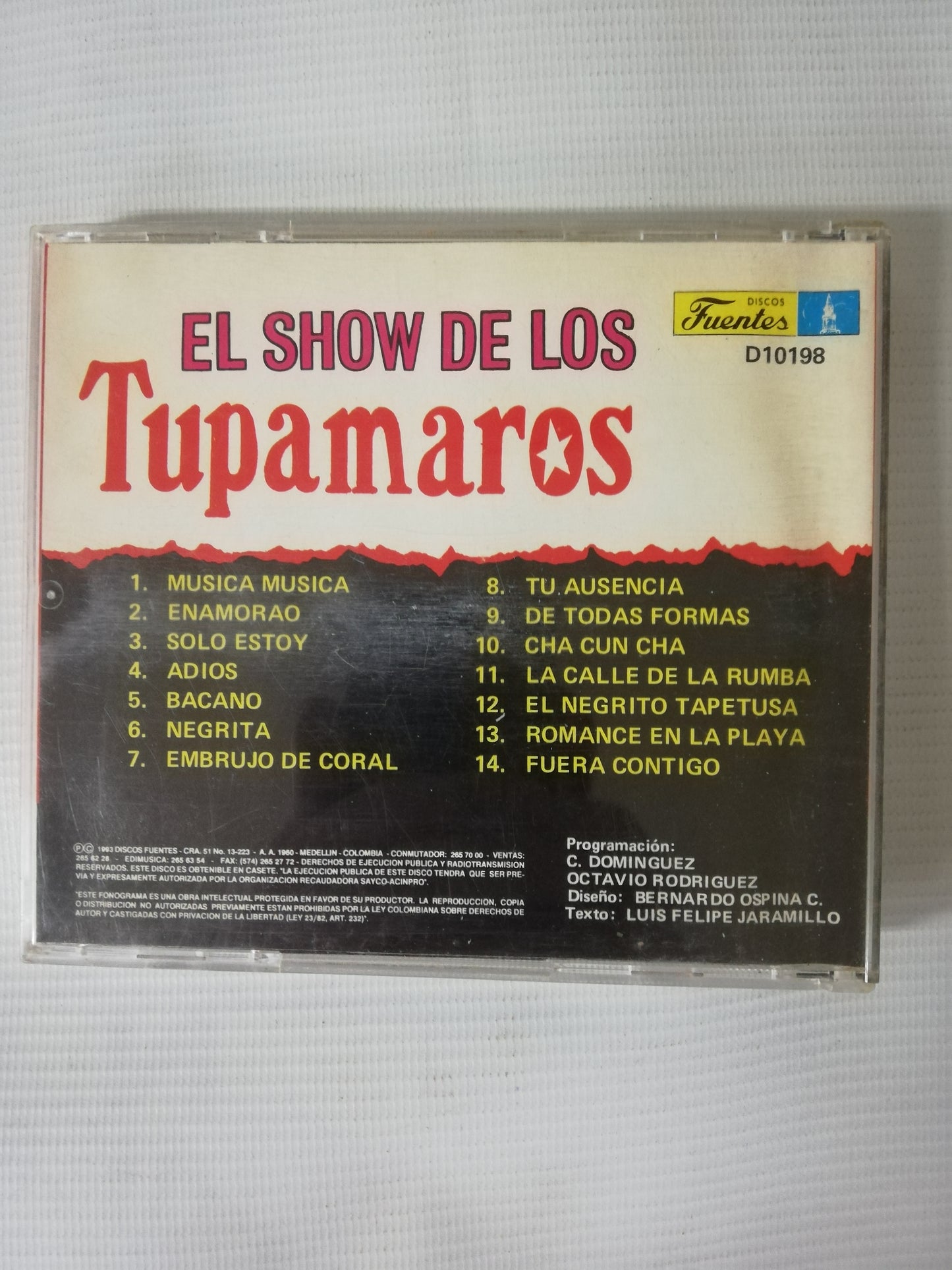CD LOS TUPAMAROS - EL SHOW DE LOS TUPAMAROS