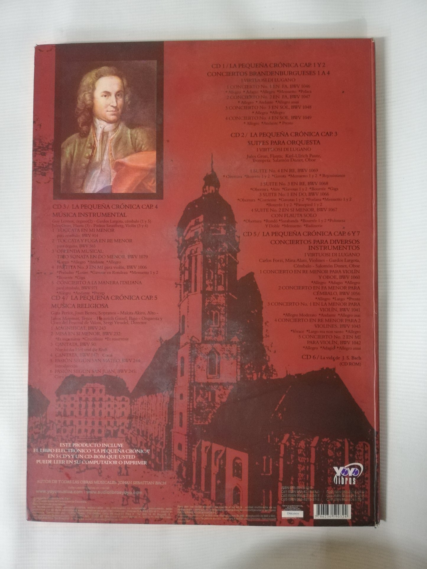 CD ESTUCHE JOAN SEBASTIAN BACH - FESTIVAL JOAN SEBASTIAN BACH - CD X 6