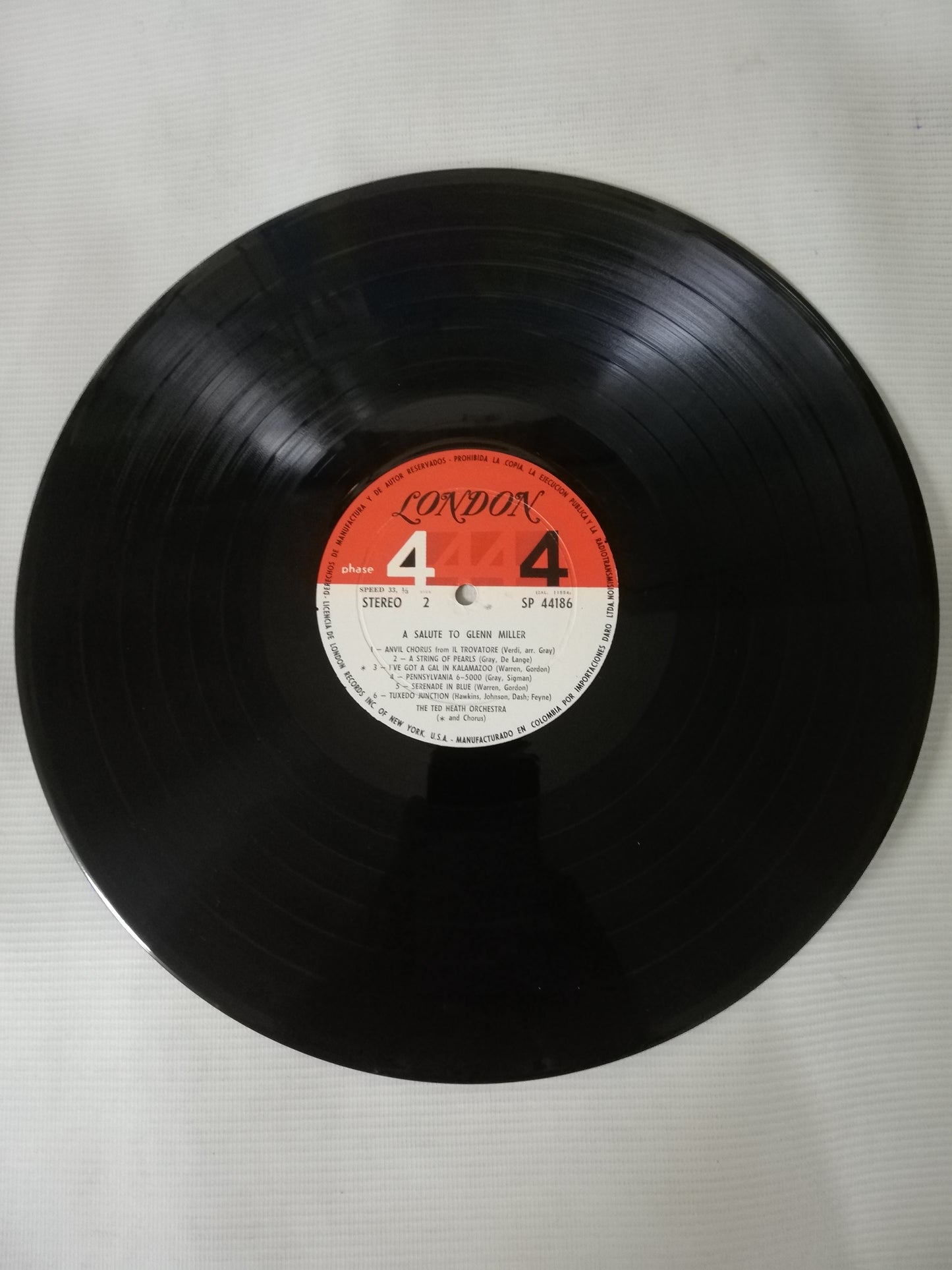 LP THE TED HEATH ORCHESTRA - A SALUTE TO GLENN MILLER