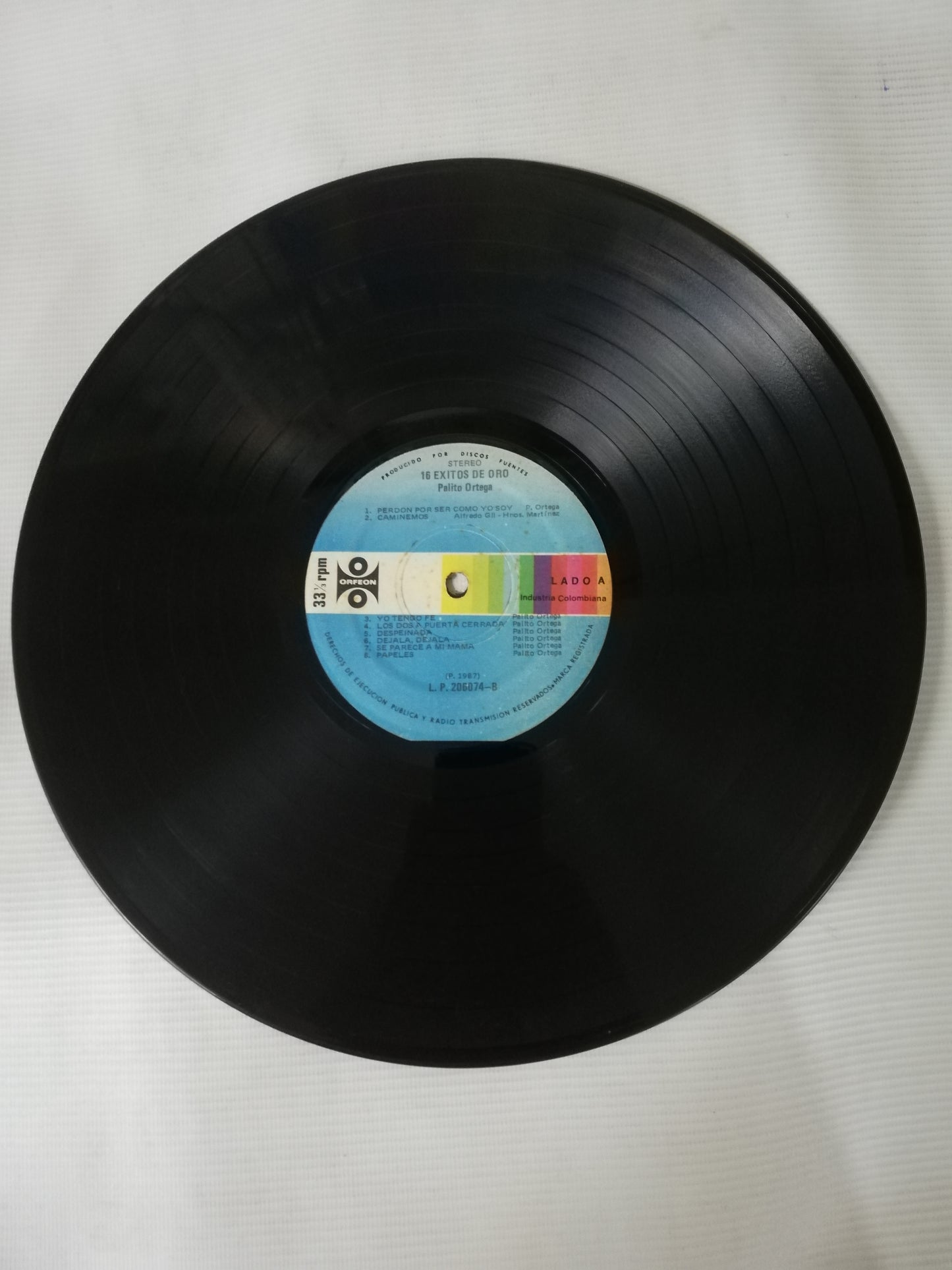 LP PALITO ORTEGA - 16 EXITOS DE ORO