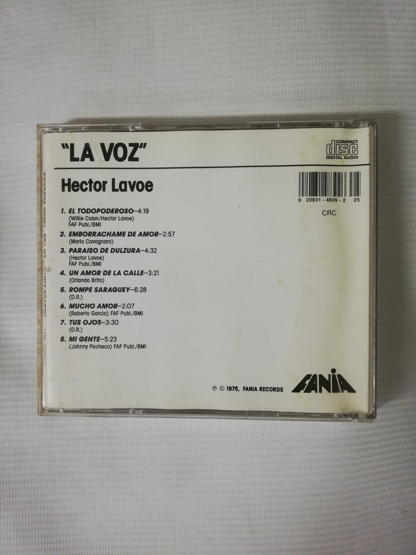 CD HECTOR LAVOE - LA VOZ