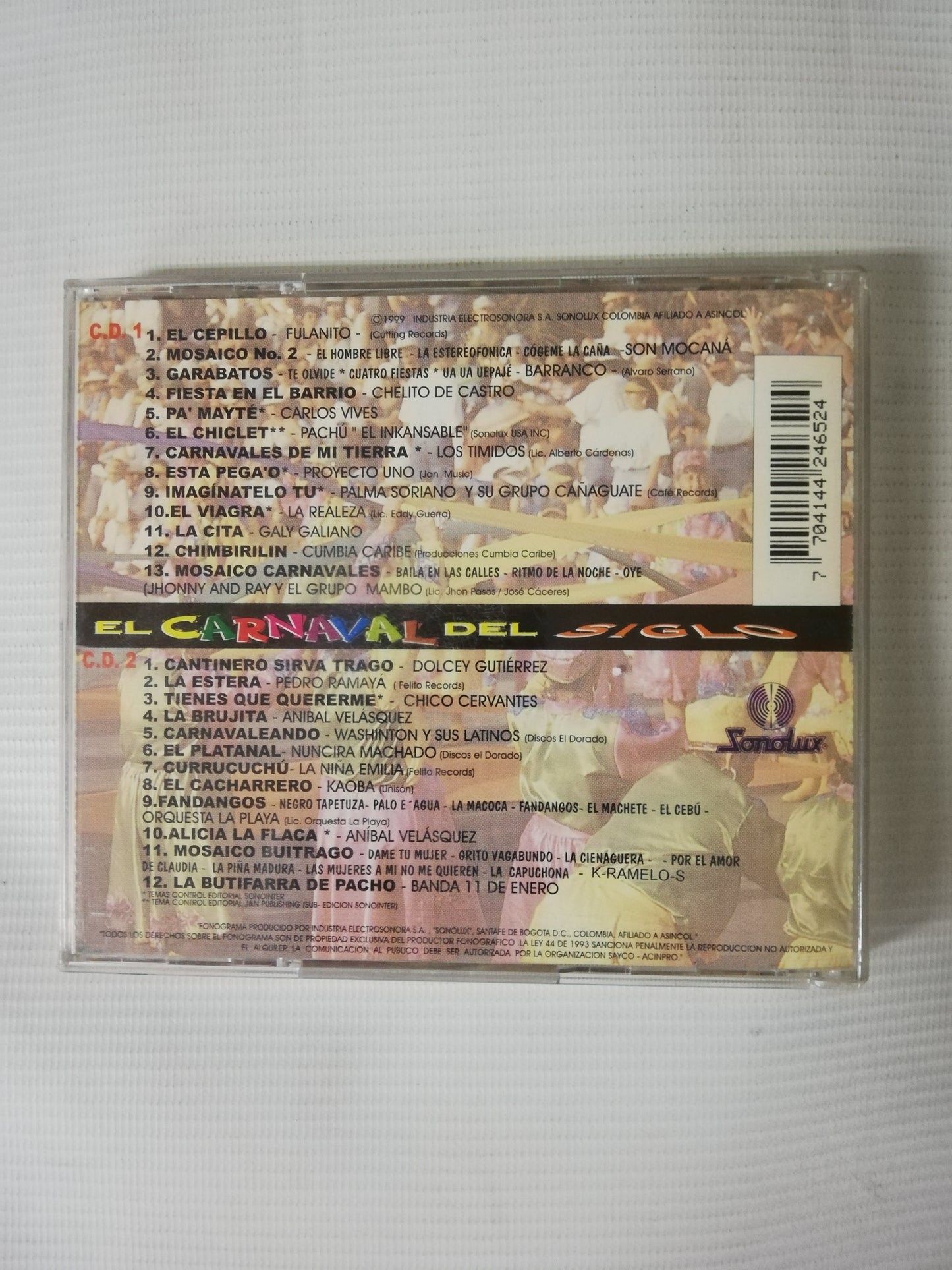 CD EL CARNAVAL DEL SIGLO - VARIOS INTÉRPRETES- CD X 2