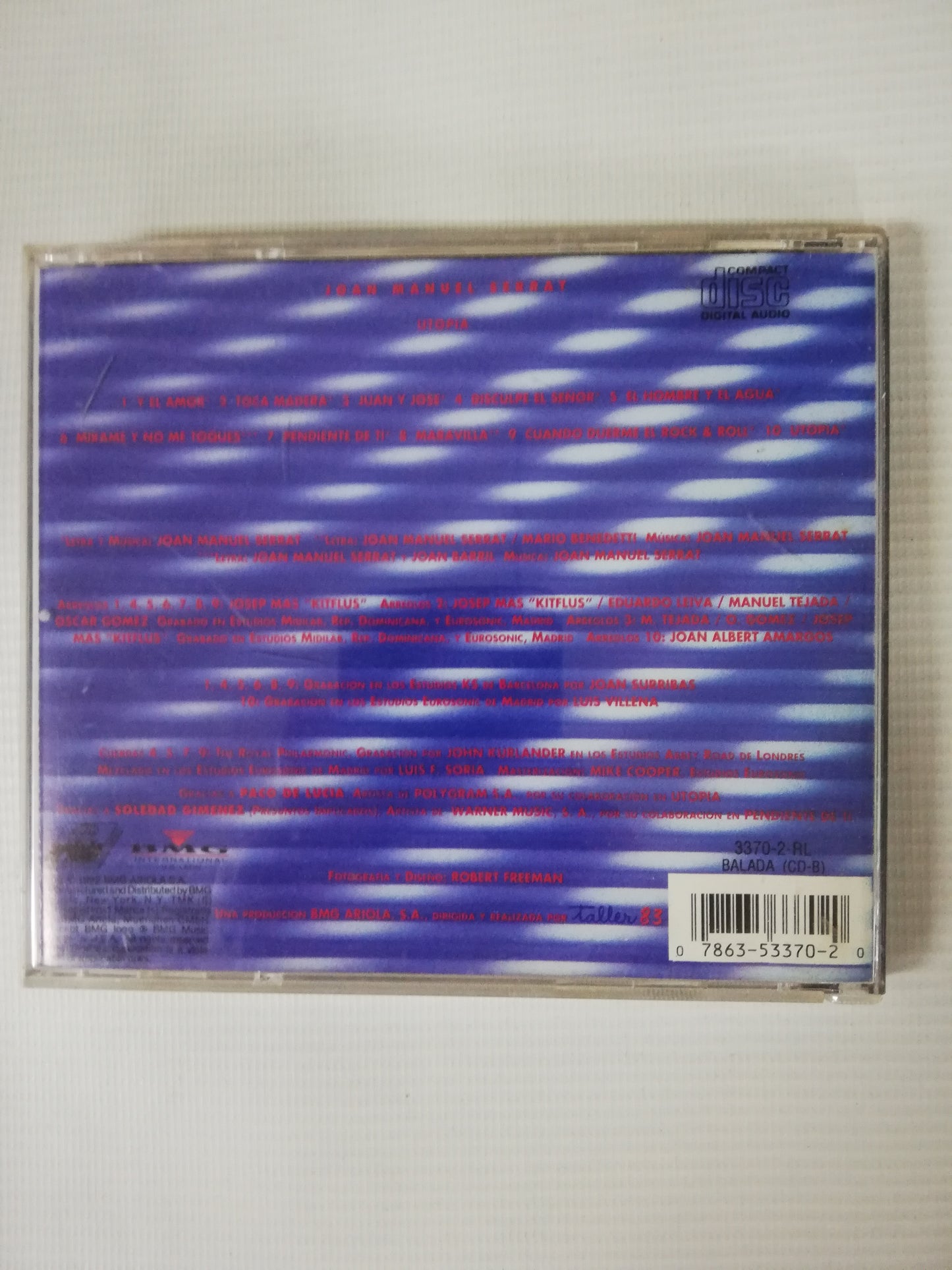 CD JOAN MANUEL SERRAT - UTOPÍA