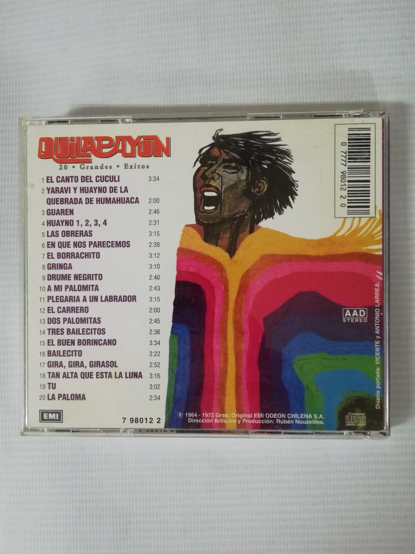 CD QUILAPAYUN - 20 GRANDES EXITOS