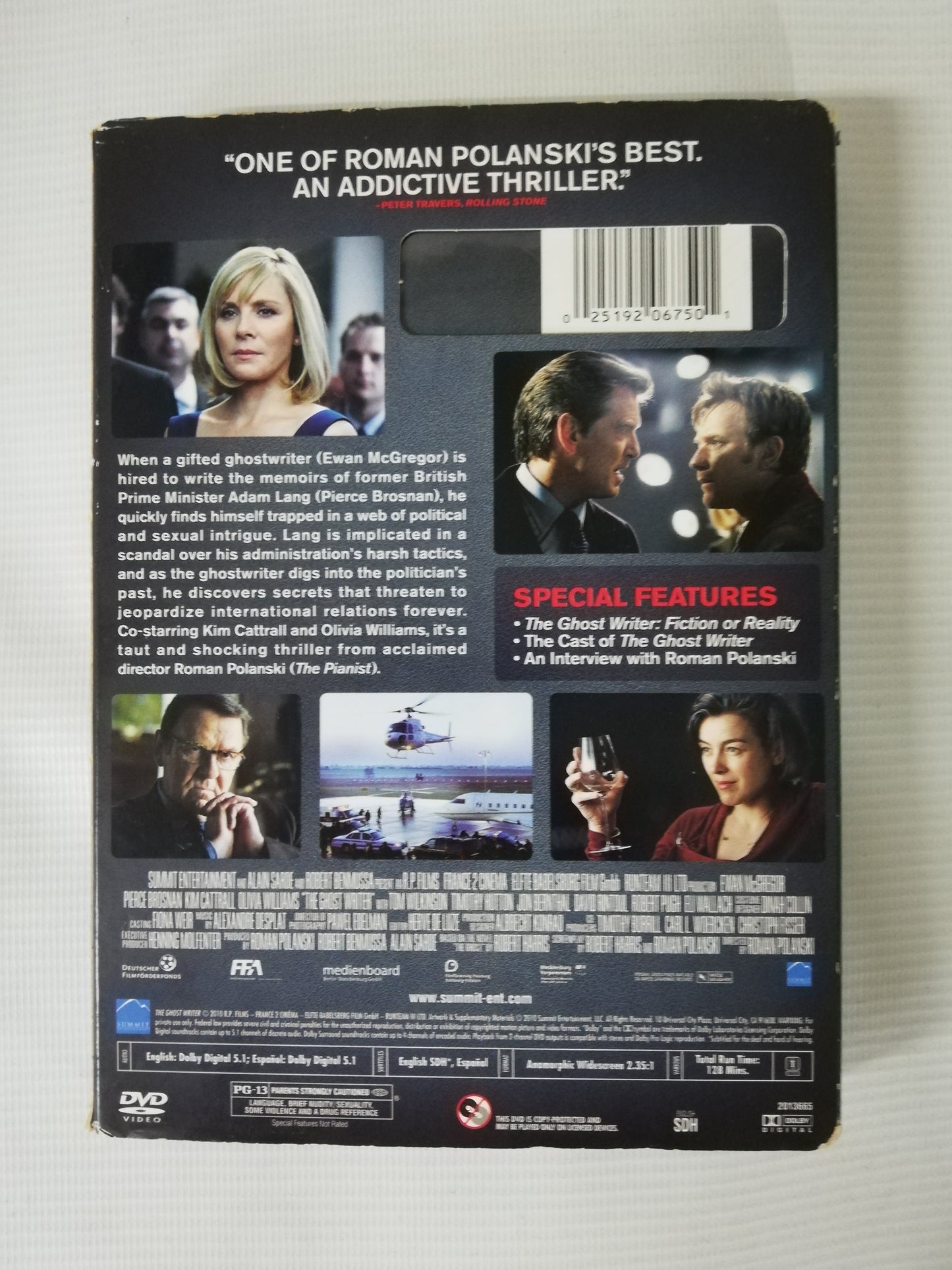 DVD THE GHOST WRITER - ROMAN POLANSKI