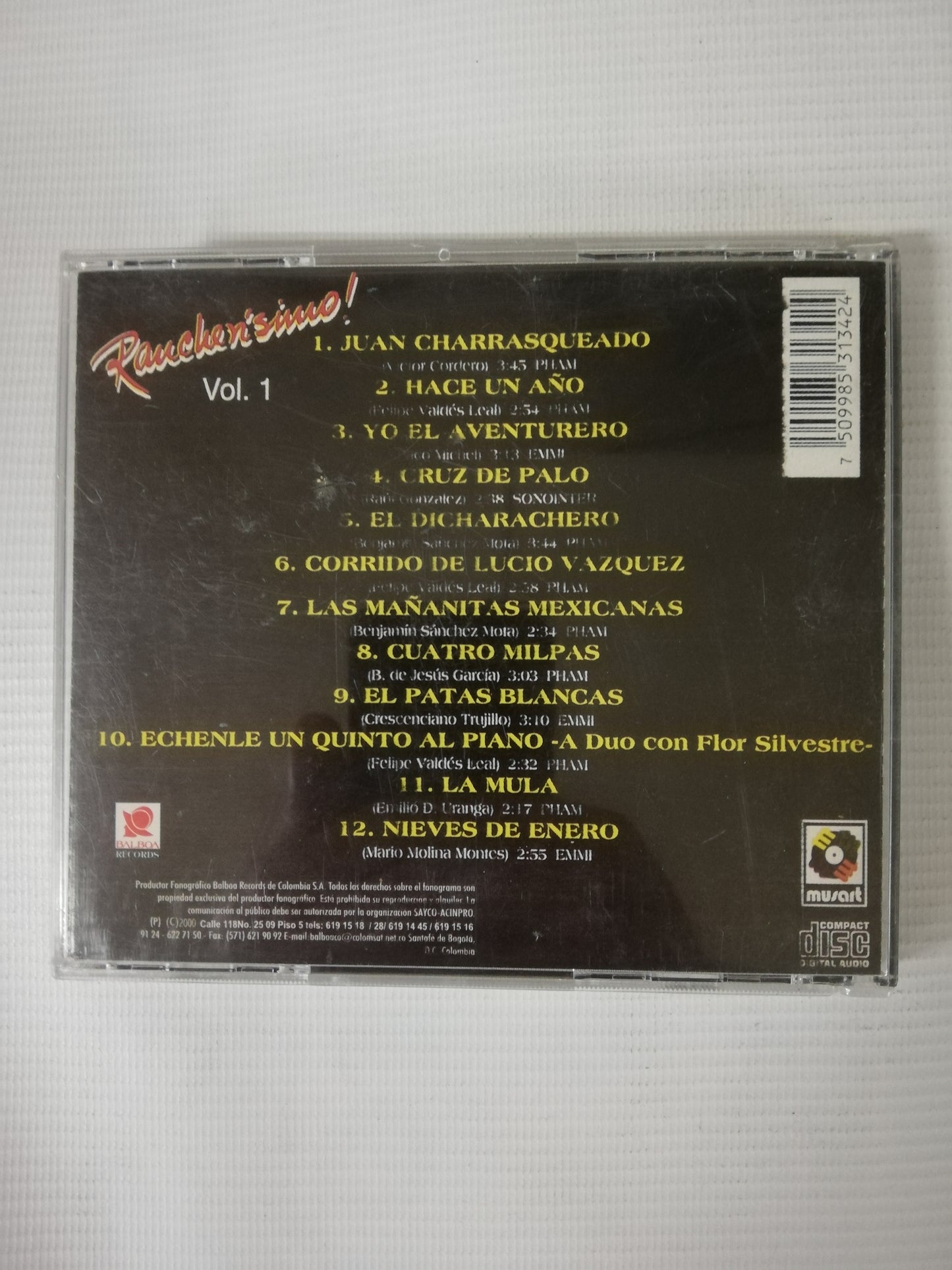 CD ANTONIO AGUILAR - RANCHERISIMO VOL. 1