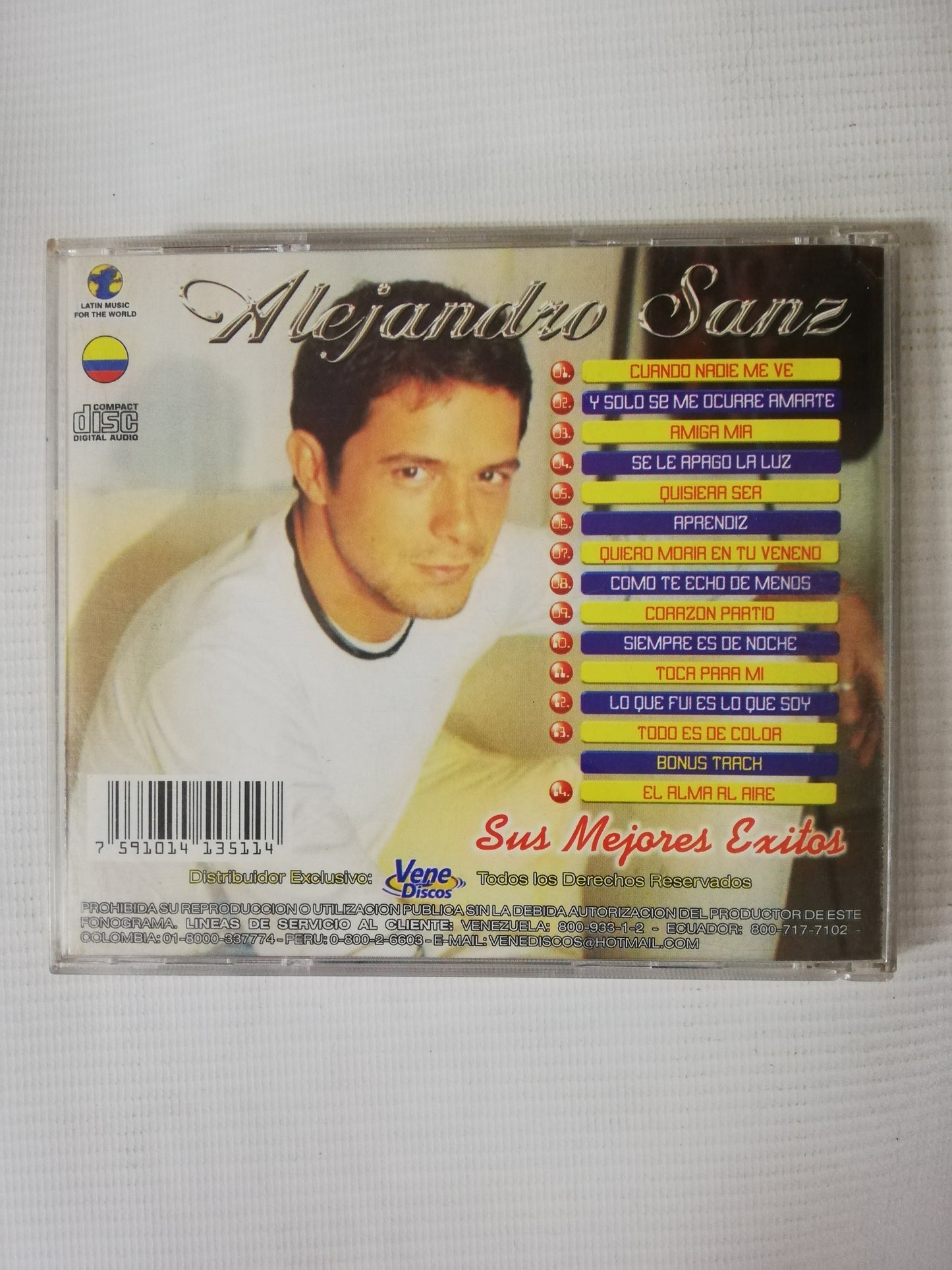 CD ALEJANDRO SANZ - SUS MEJORES EXITOS