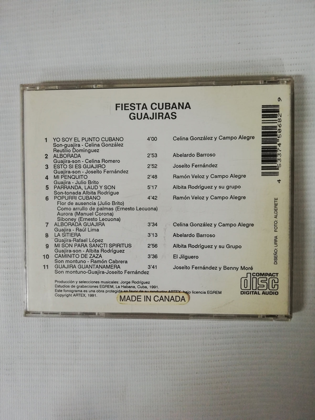 CD FIESTA CUBANA - GUAJIRAS