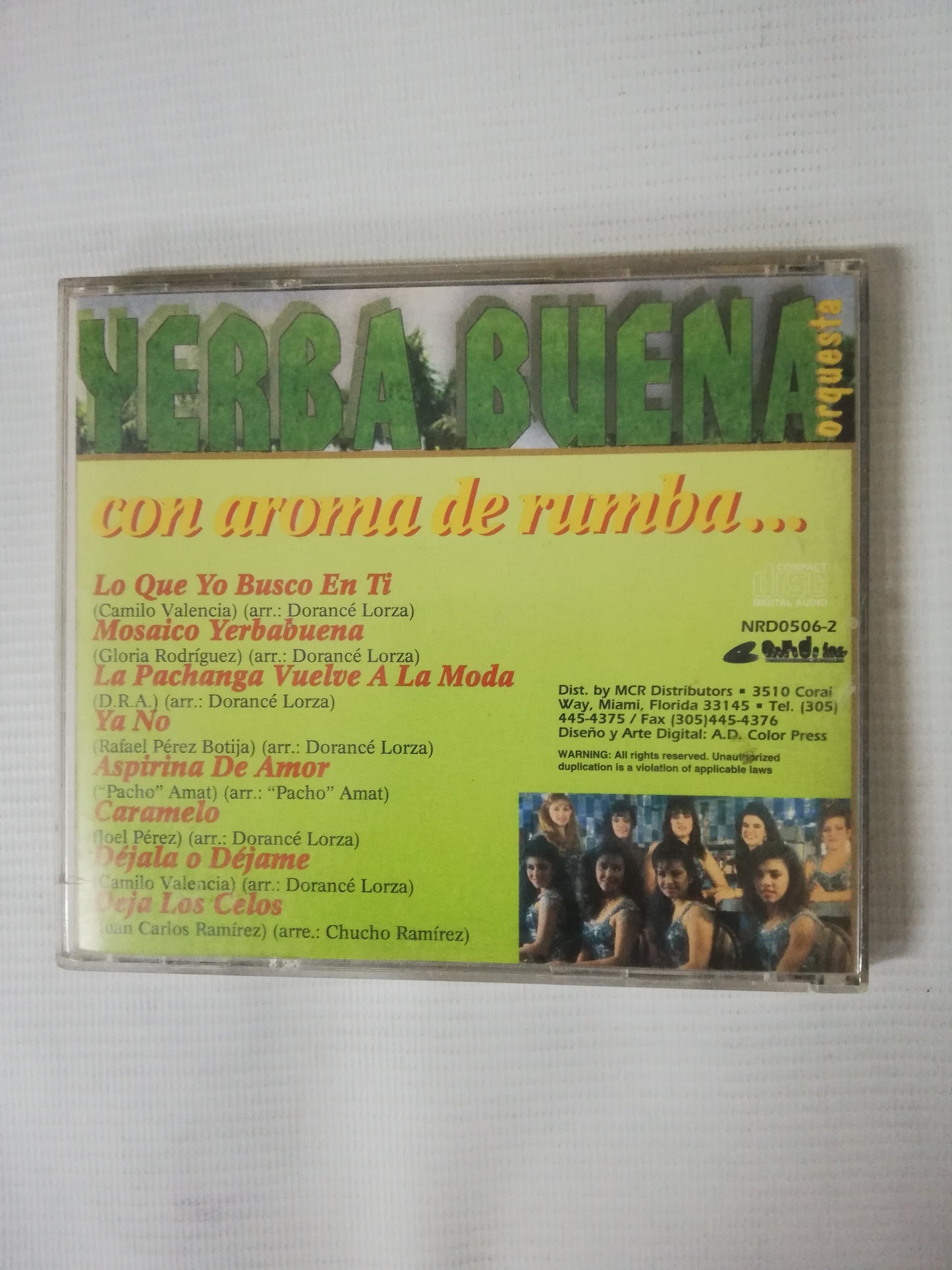 CD YERBA BUENA ORQUESTA - CON AROMA DE RUMBA...