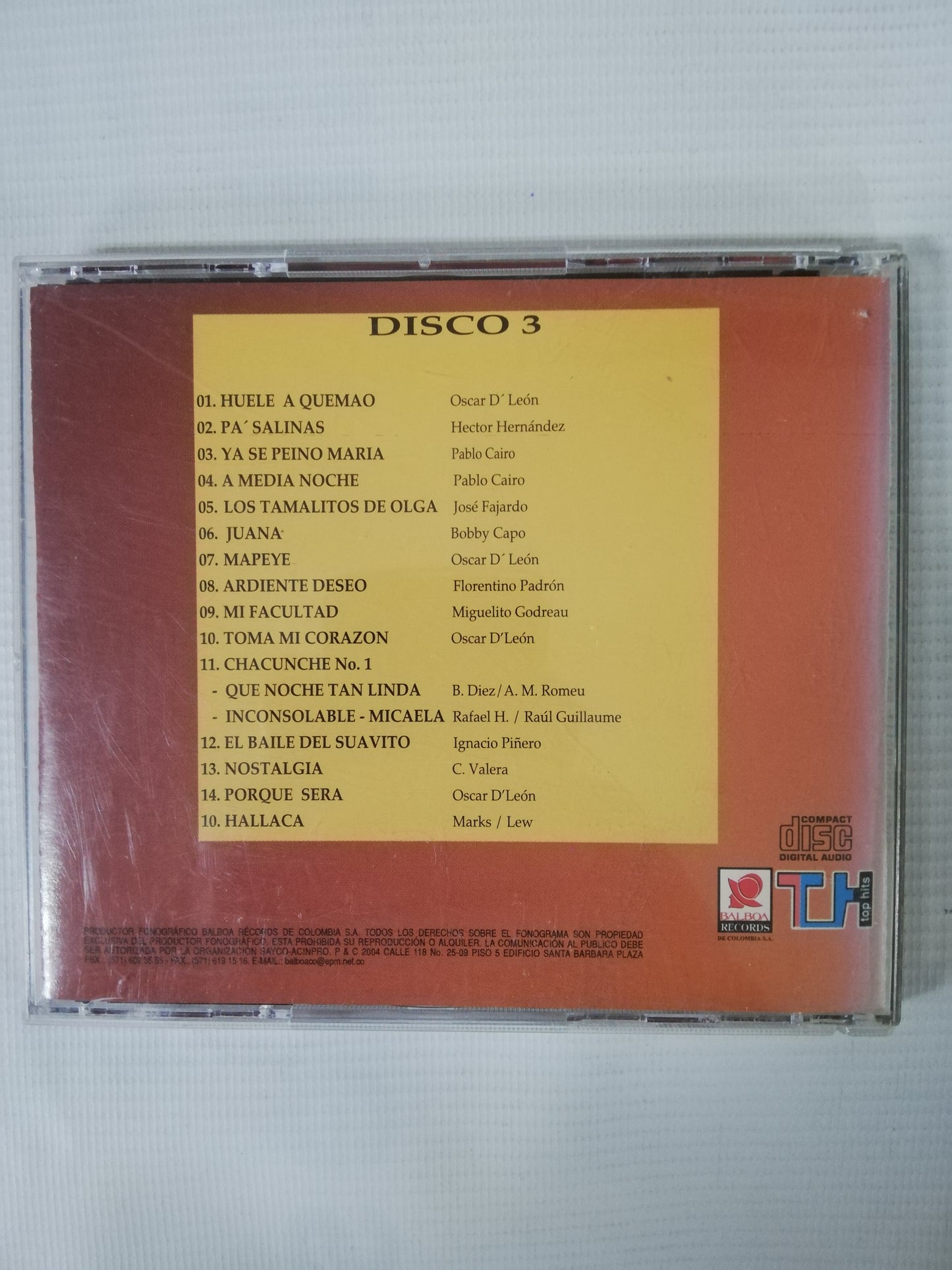 CD OSCAR DE LEÓN - COLECCIÓN DE ORO VOL. 3