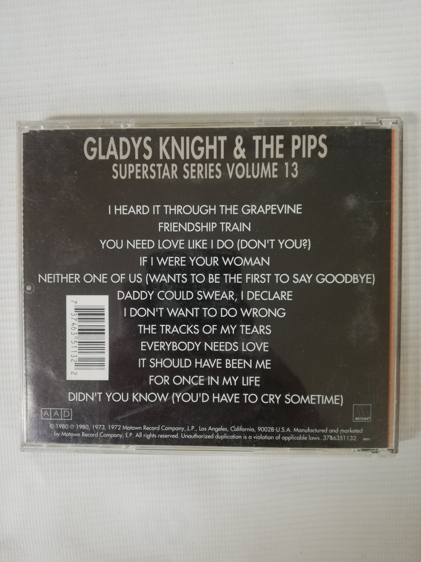 CD GLADYS KNIGHT & THE PIPS - SUPER STARS SERIES VOL. 13