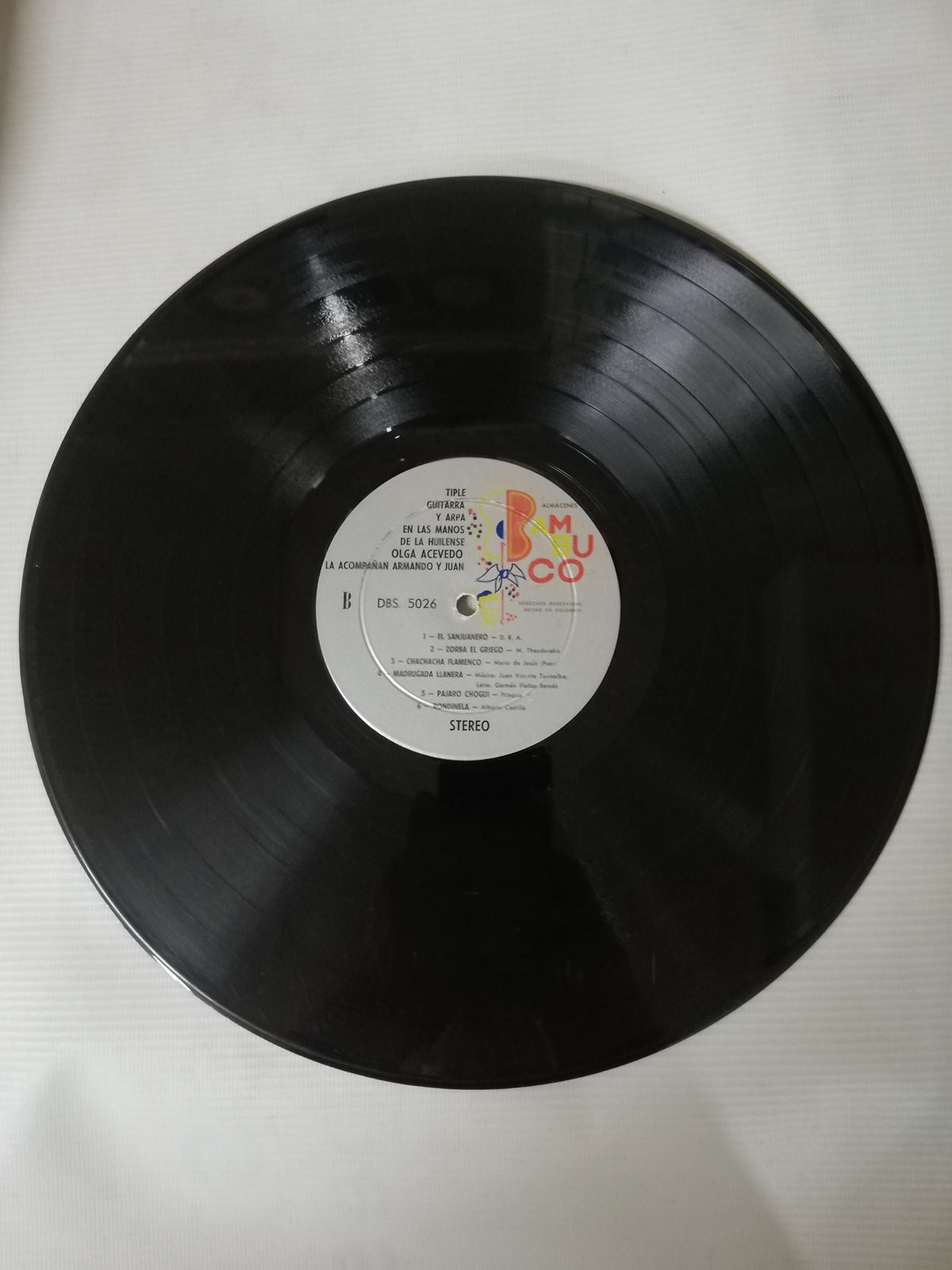 LP OLGA ACEVEDO ACOMPAÑADA POR ARMANDO Y JUAN - TIPLE, GUITARRA Y ARPA