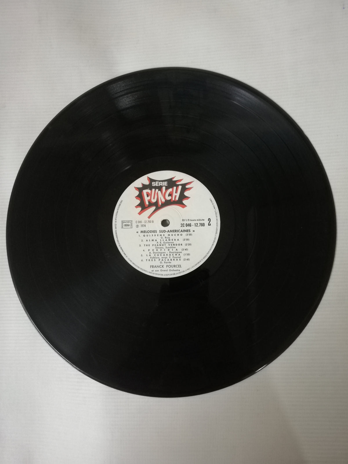 LP FRANCK POURCEL GRAND ORCHESTRE - MELODIES SUD-AMERICAINES