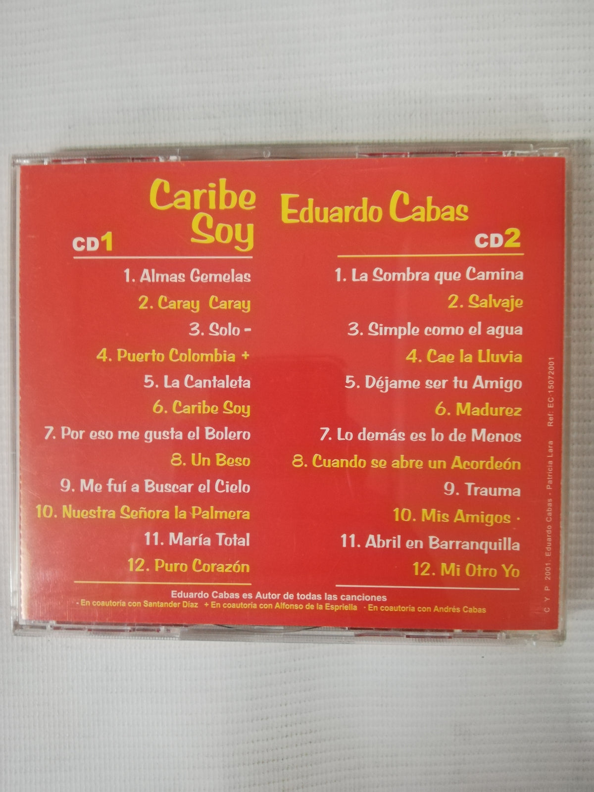 CD EDUARDO CABAS - CARIBE SOY - CD X 2