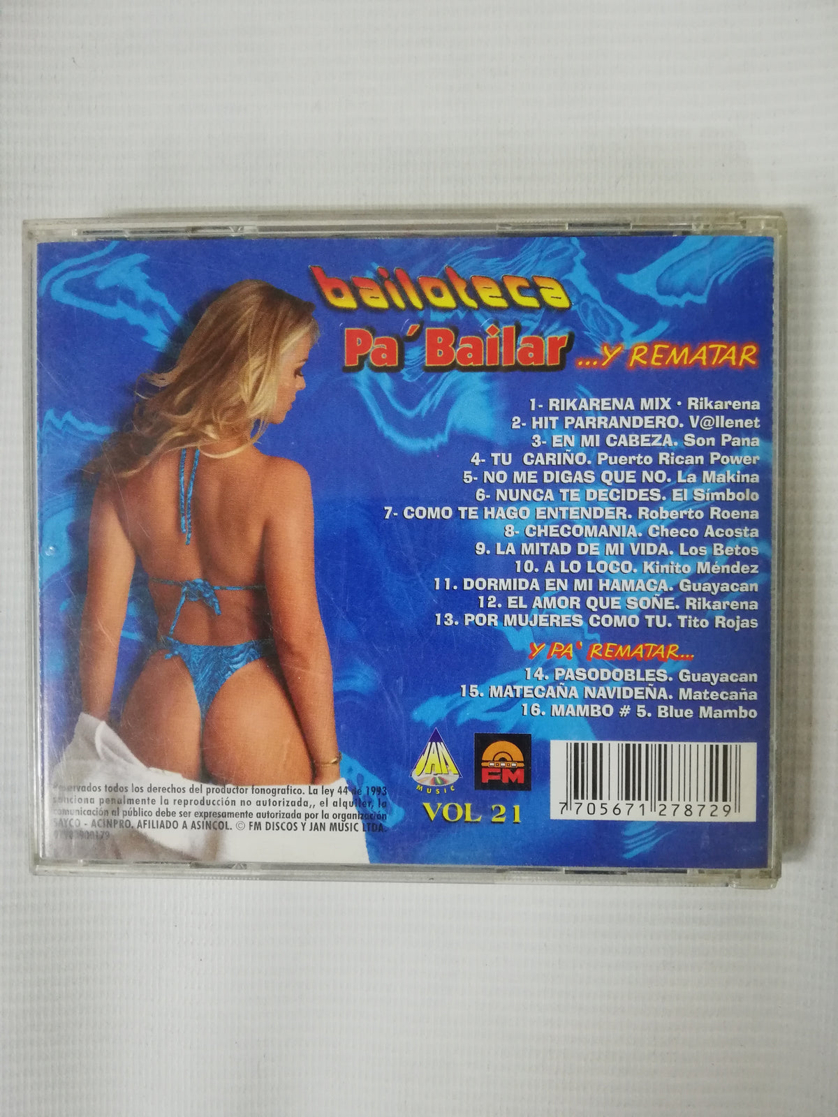 CD BAILOTECA PA´ BAILAR Y REMATAR VOL. 21 - VARIOS INTÉRPRETES