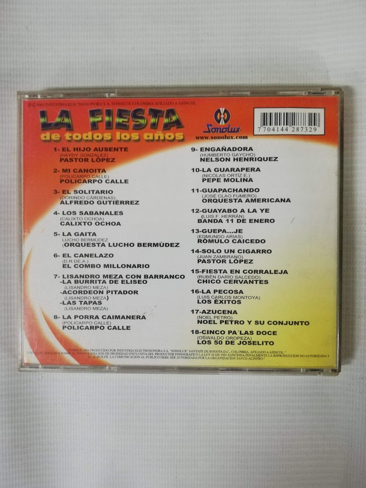 CD LA FIESTA DE TODO EL AÑO CD 2 - VARIOS INTÉRPRETES