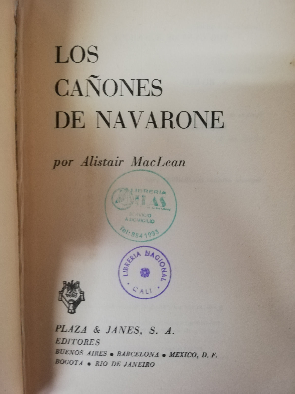 LOS CAÑONES DE NAVARONE - ALISTAIR MACLEAN