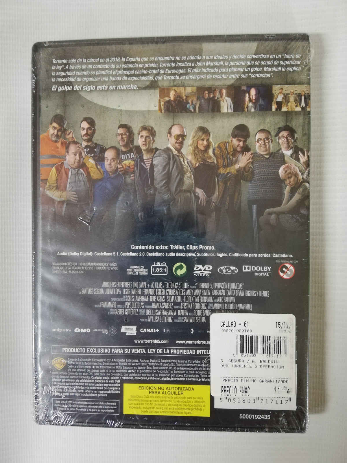 DVD TORRENTE 5 - OPERACIÓN EUROVEGAS