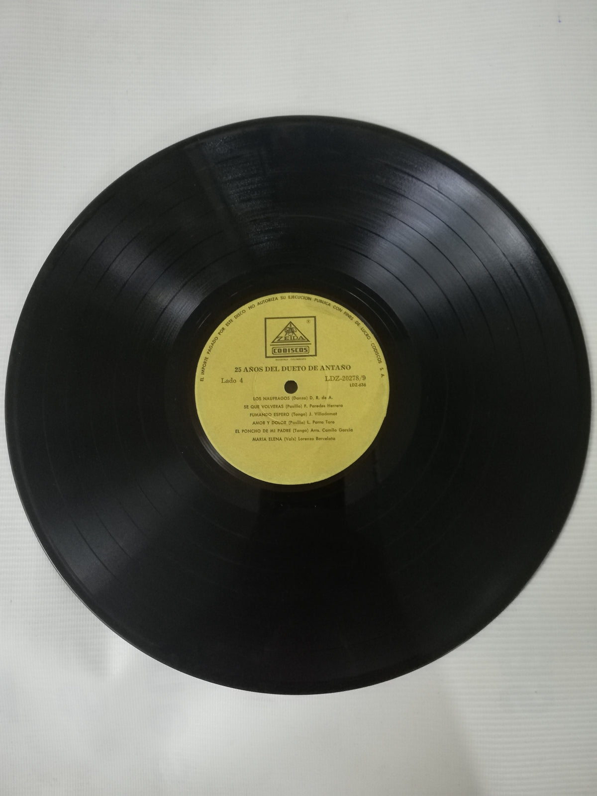 LP DUETO DE ANTAÑO - 25 AÑOS DEÑ DUETO DE ANTAÑO - VINYL X 2