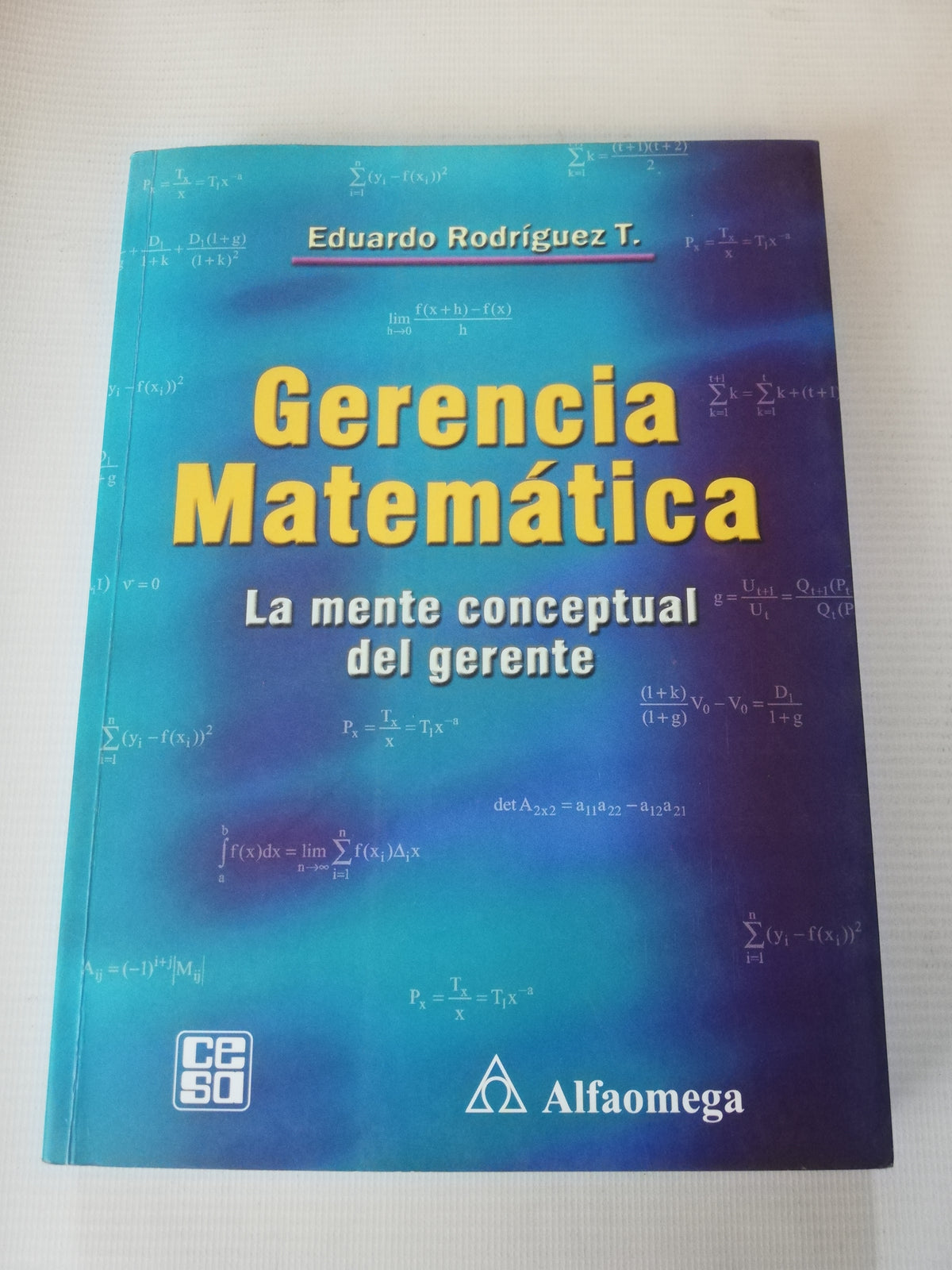 GERENCIA MATEMATICA - EDUARDO RODRIGUEZ T.
