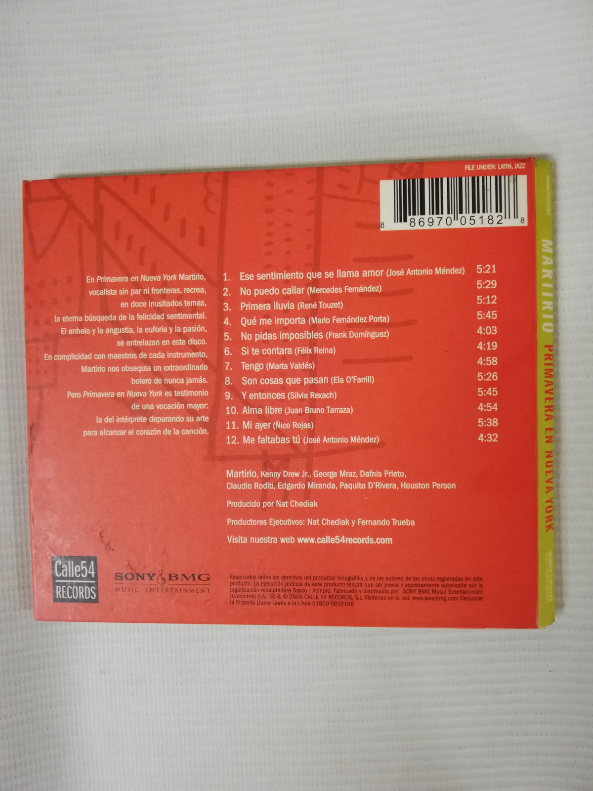 CD MARTIRIO - PRIMAVERA EN NUEVA YORK