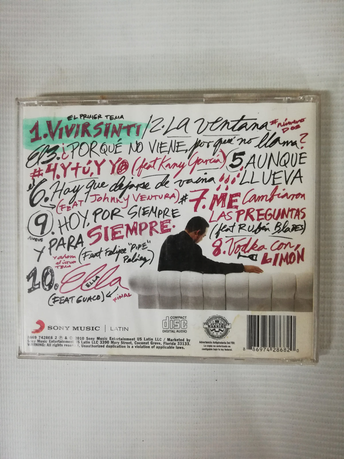 CD GILBERTO SANTA ROSA - ( IRREPETIBLE )