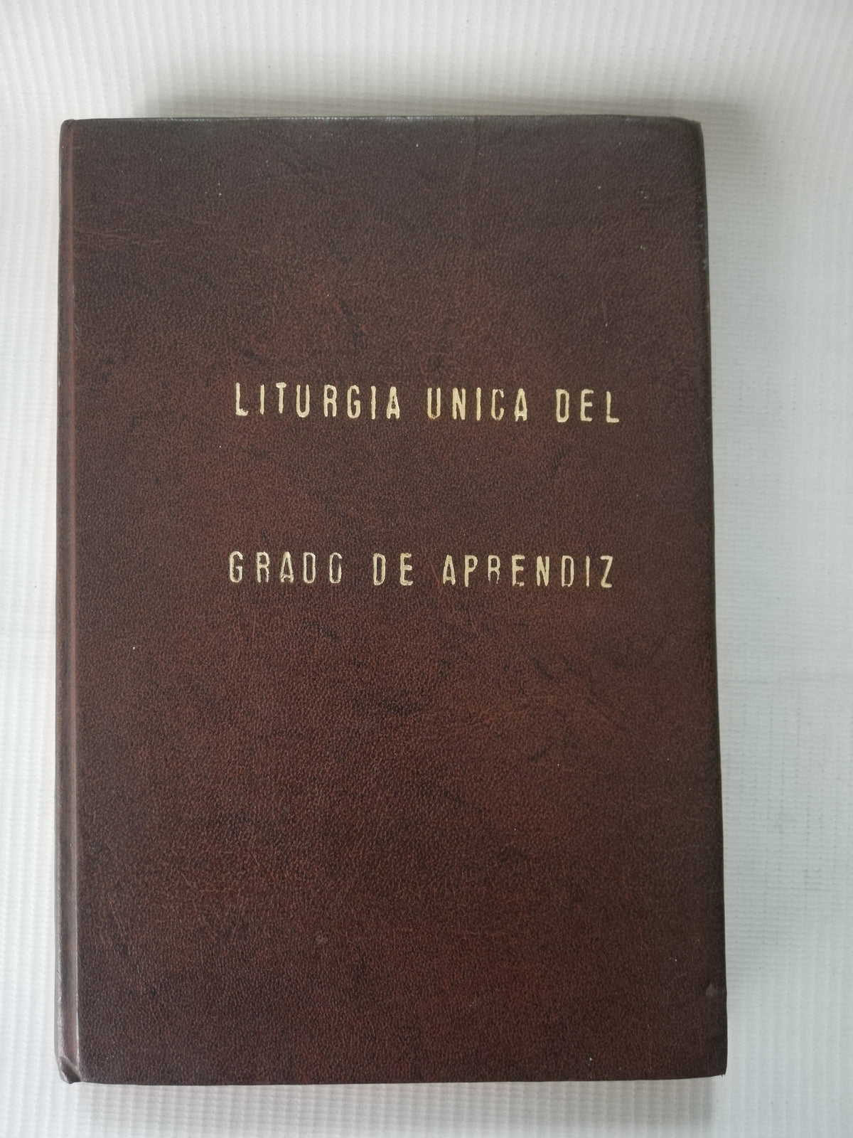 LITURGIA UNICA DEL GRADO DE APRENDIZ -