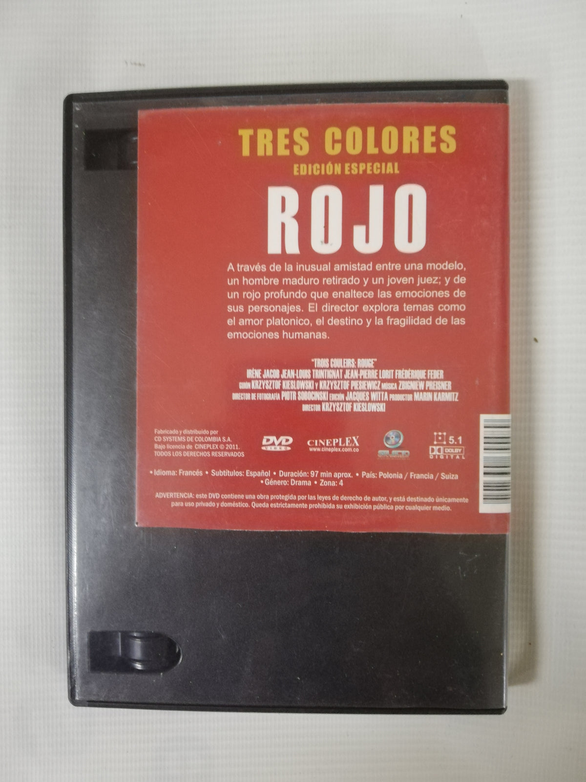 DVD ROJO - TRES COLORES