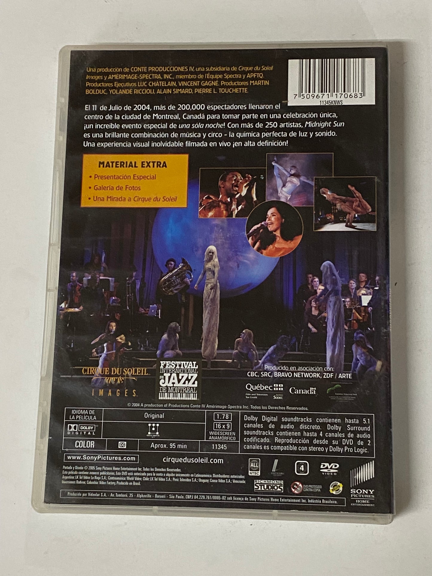 DVD MIDNIGHT SUN MEDIANOCHE