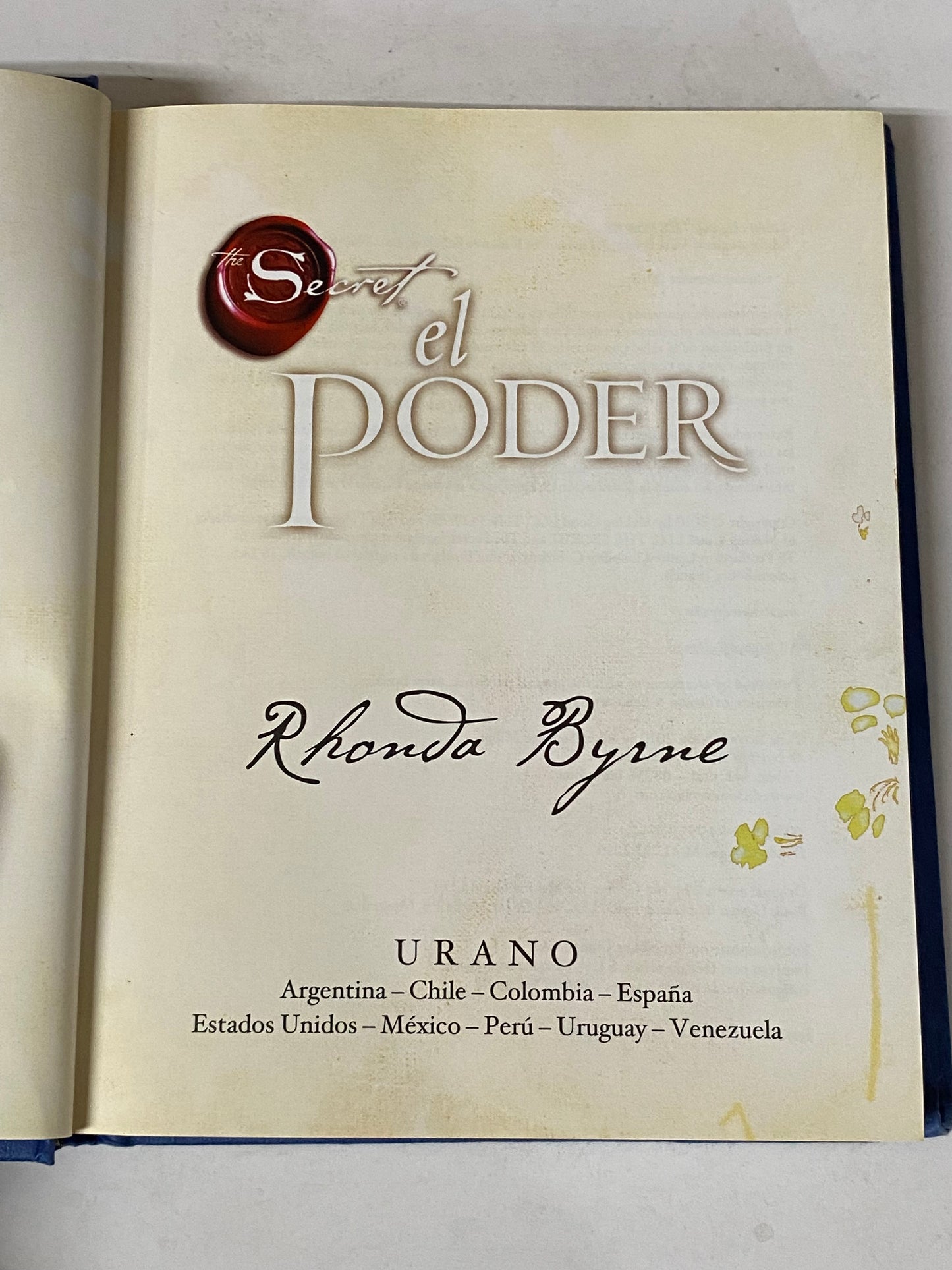 THE SECRET EL PODER- RHONDA BYRNE