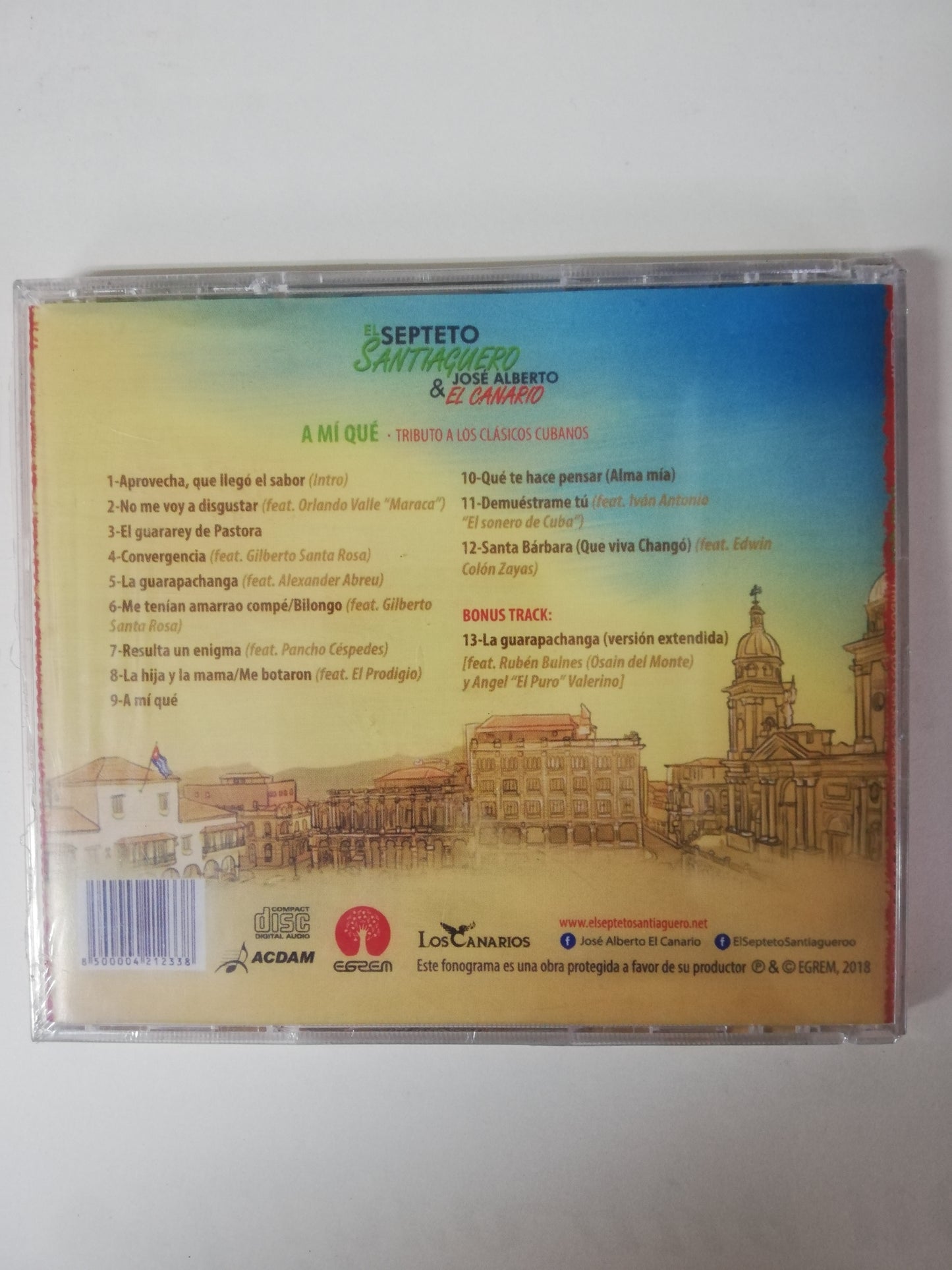 CD SEPTETO SANTIAGUERO & JOSÉ ALBERTO "EL CANARIO" - A MI QUÉ - TRIBUTO A LOS CLÁSICOS CUBANOS