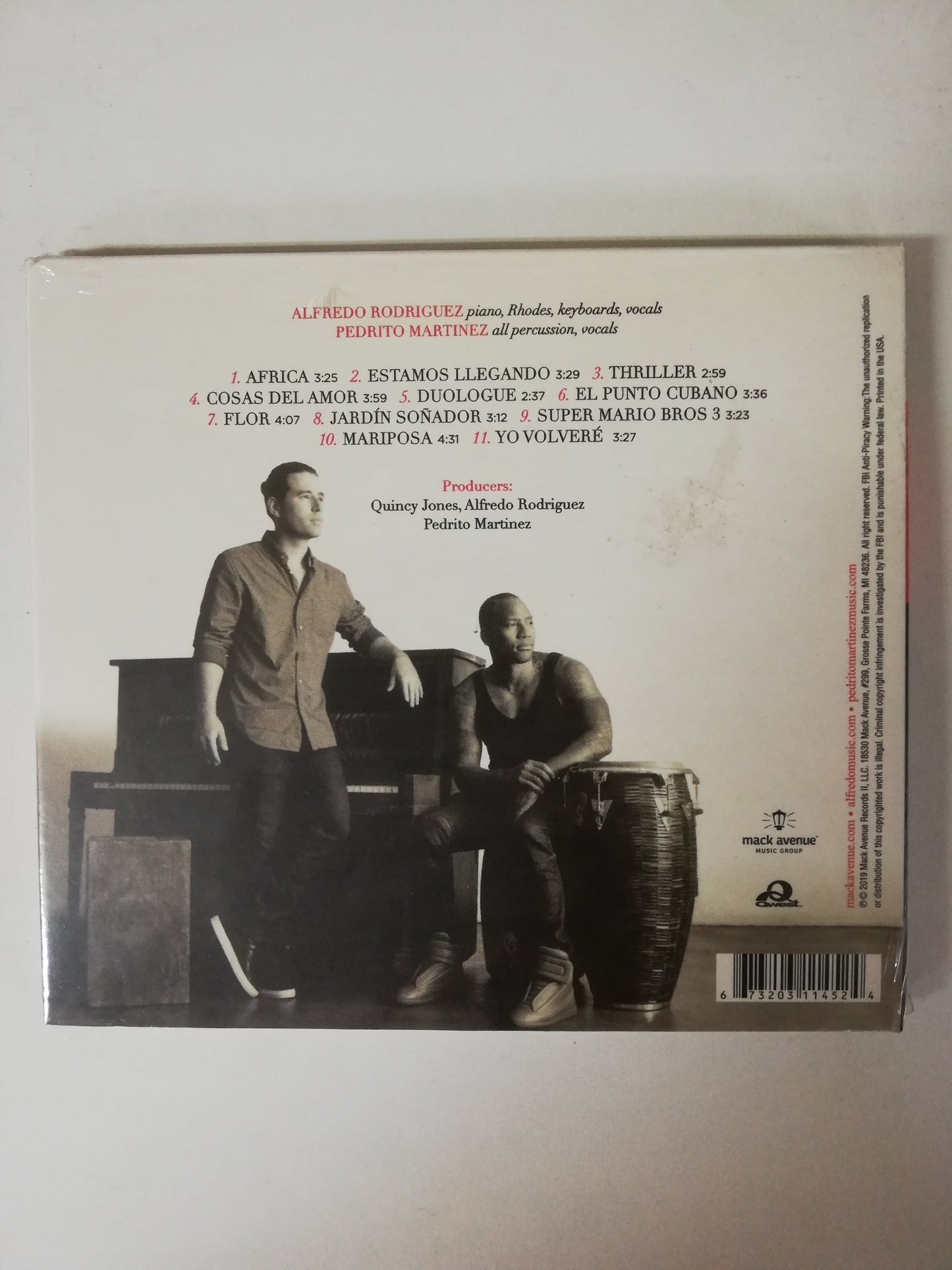 CD ALFREDO RODRIGUEZ - PEDRITO MARTINEZ - DUOLOGUE