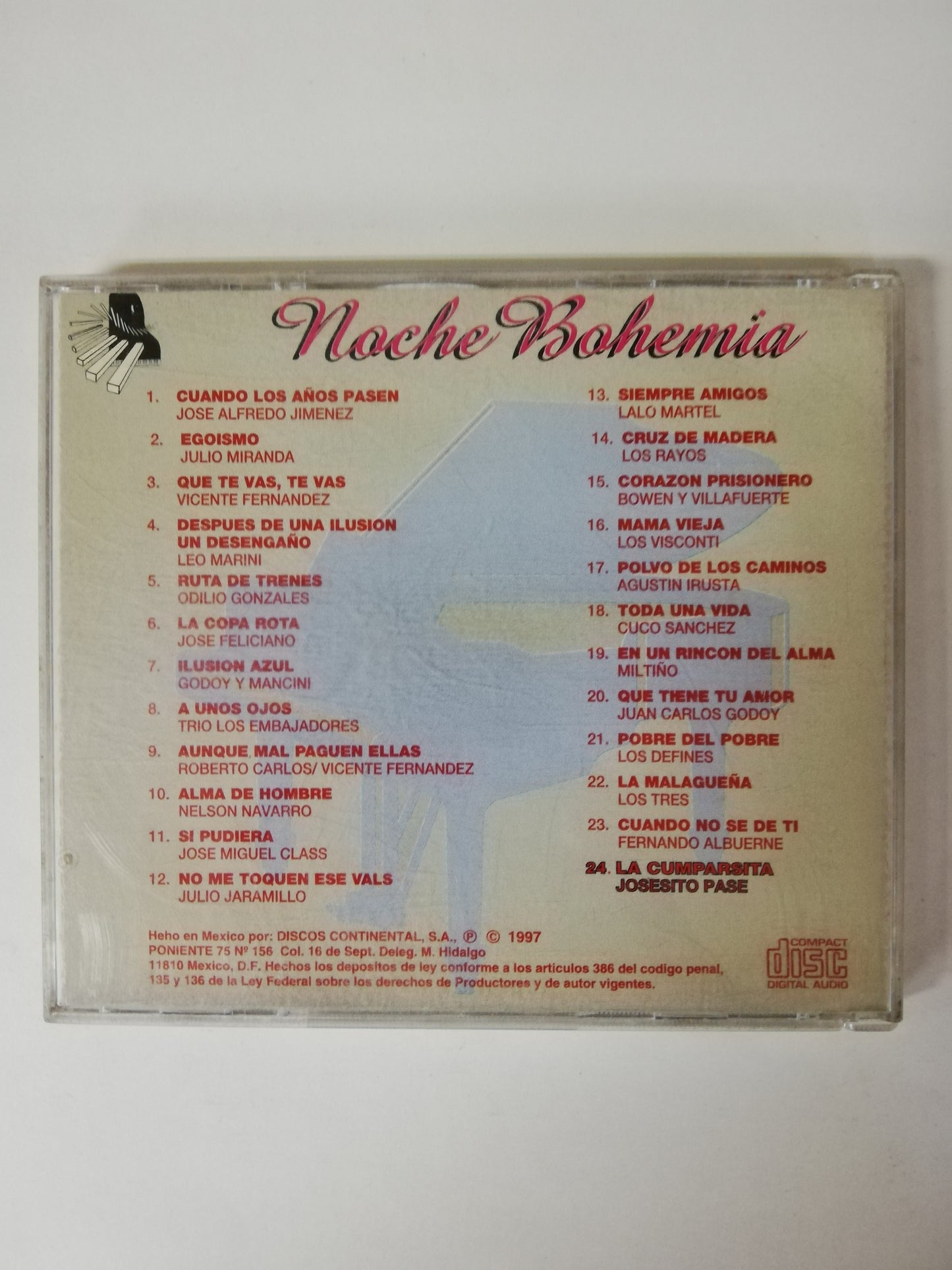 CD NOCHE BOHEMIA - VARIOS INTÉRPRETES