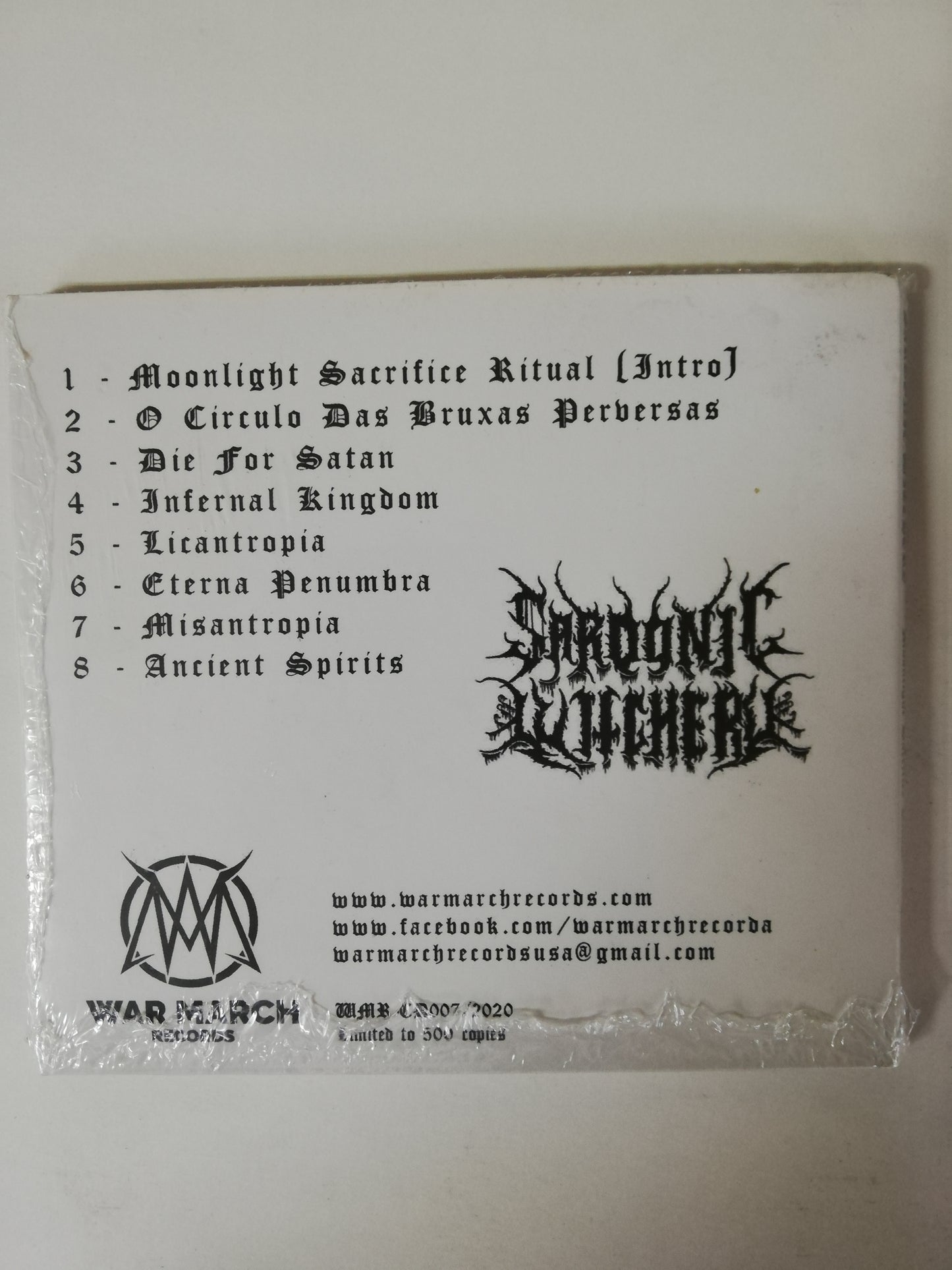 CD SARDONIC WITCHERY - MOONLIGHT SACRIFICE RITUAL