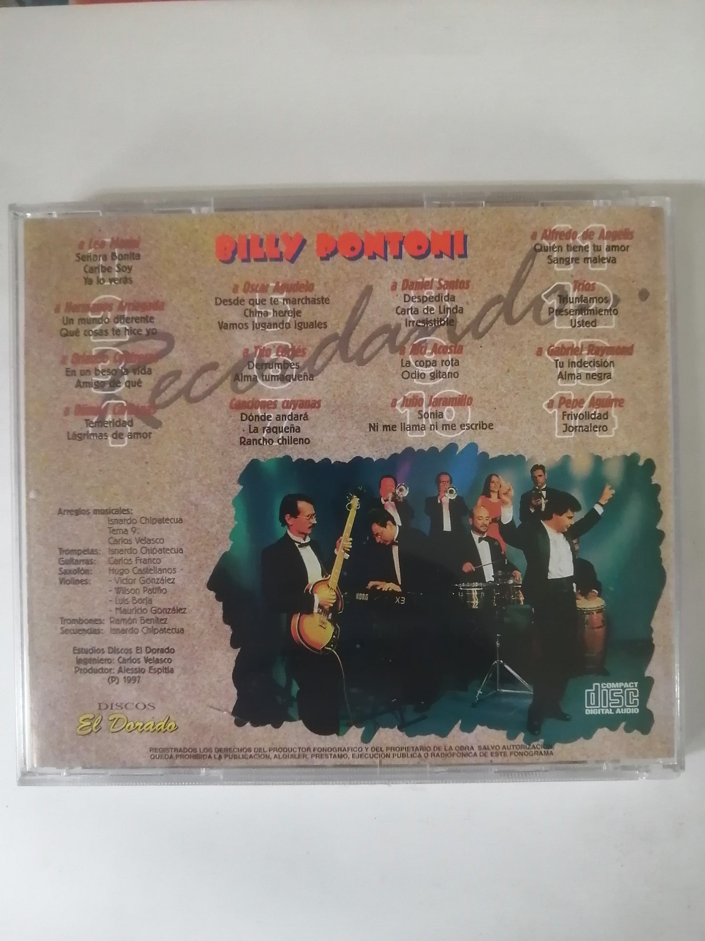 CD BILLY PONTONI - RECORDANDO...