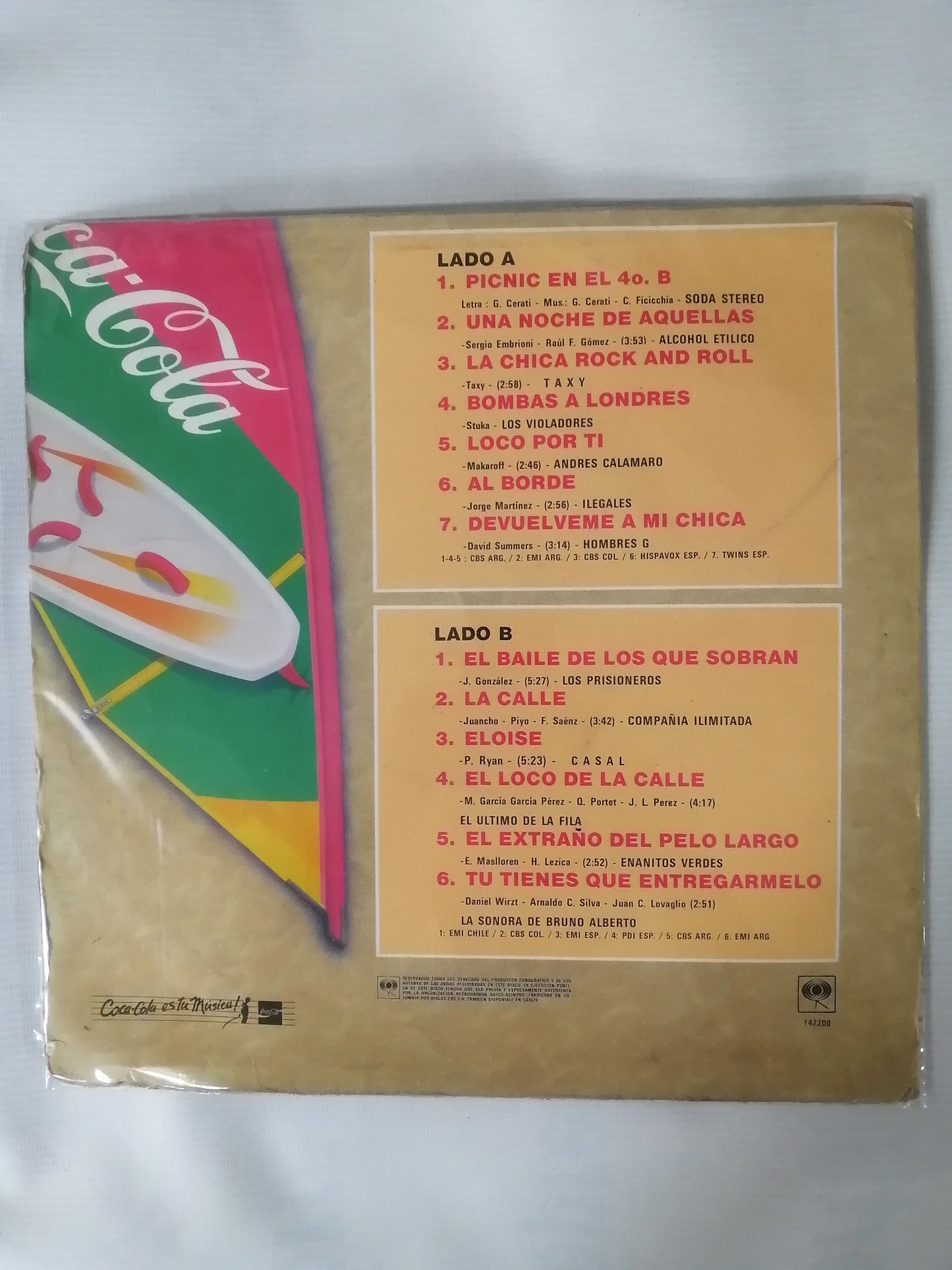 LP LLENA TU CABEZA DE ROCK EN ESPAÑOL VOL. 1 - VARIOS INTÉRPRETES