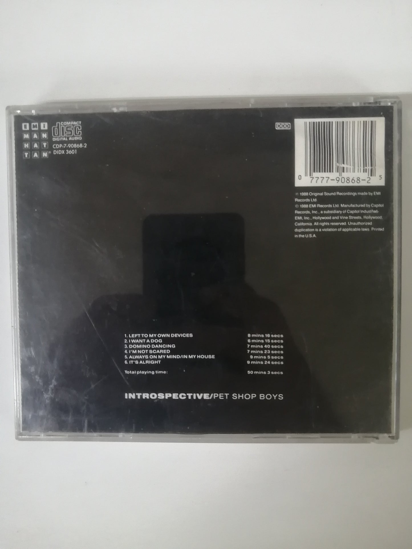 CD PET SHOP BOYS - INTROSPECTIVE