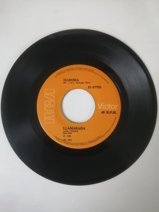 VINILO ISADORA - LLAMARADA / YO LO HE VISTO