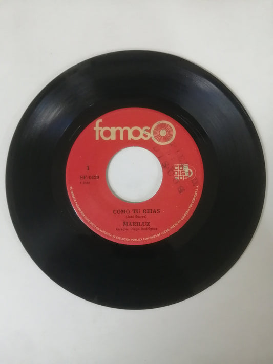 VINILO MARILUZ - COMO TU REÍAS / EN ESTA SOLEDAD