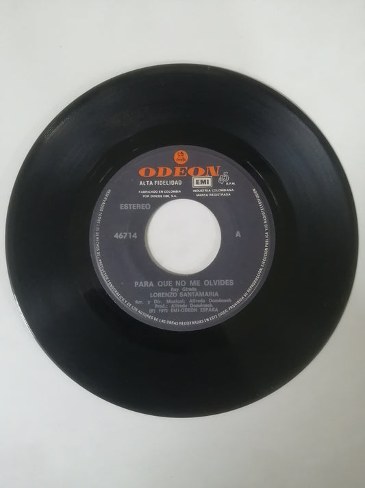 VINILO LORENZO SANTAMARIA - PARA QUE NO ME OLVIDES / TIEMPO