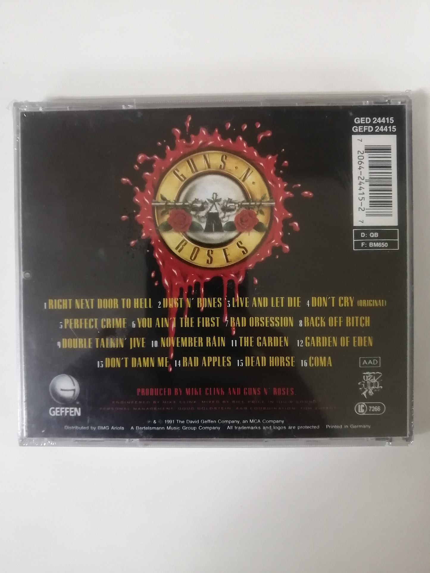 CD GUNS AND ROSES - USE YOUR ILLUSION I