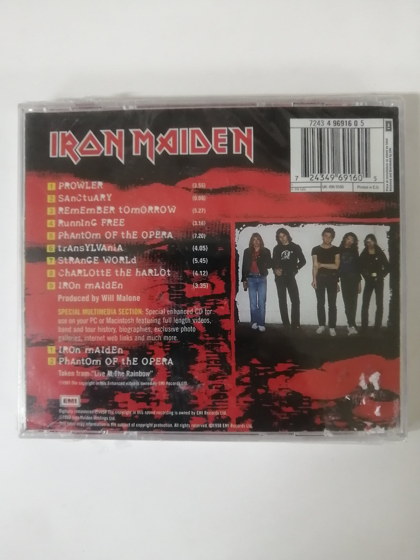 CD IRON MAIDEN - IRON MAIDEN
