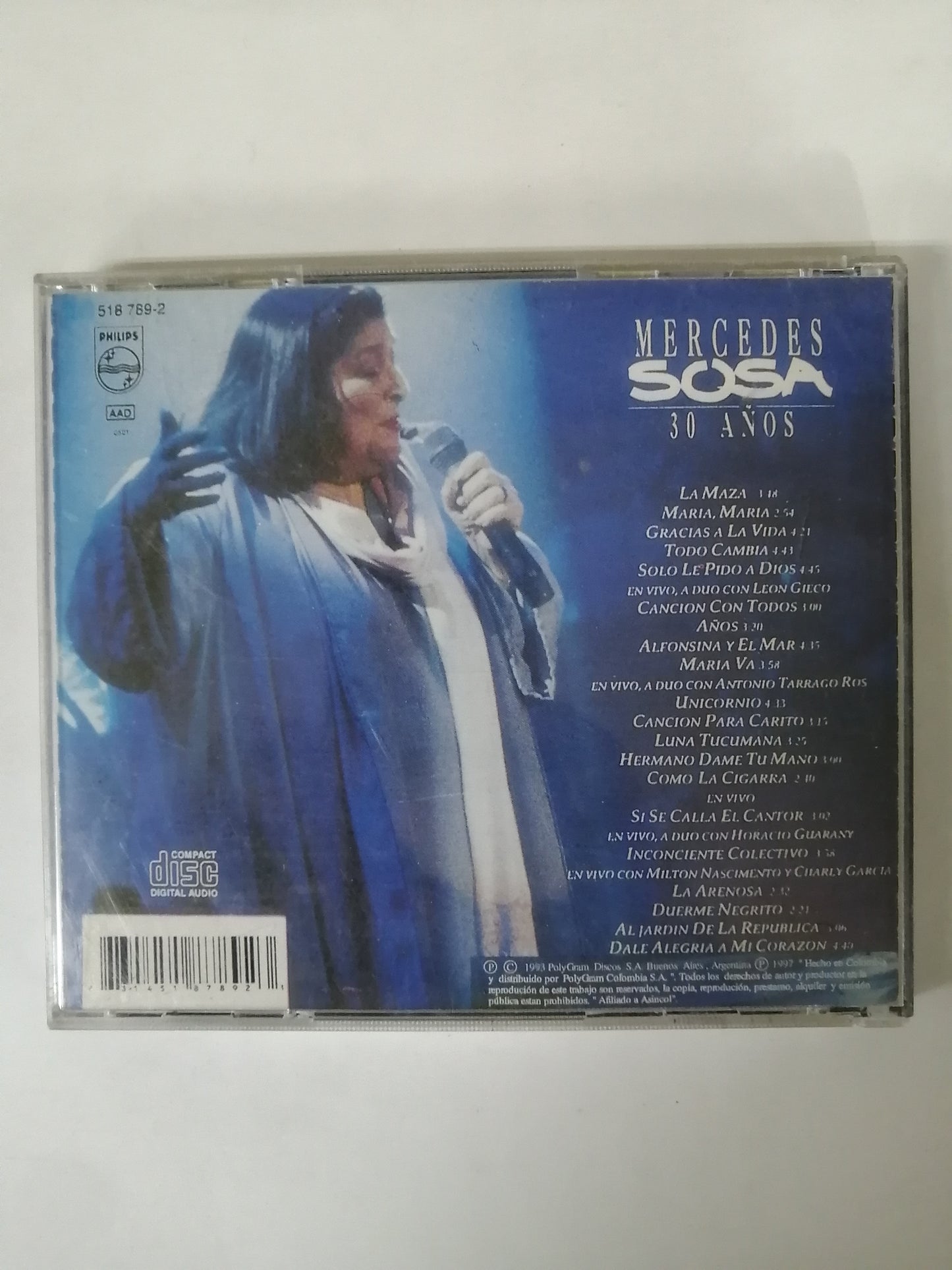 CD MERCEDES SOSA - 30 AÑOS