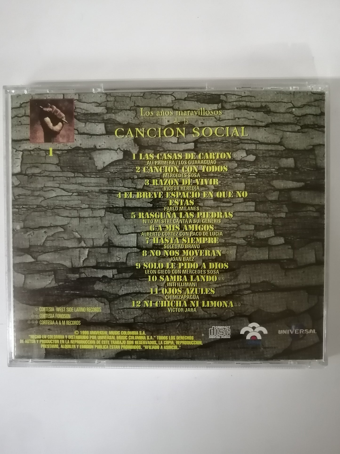 CD LOS AÑOS MARAVILLOSOS DE LA CANCIÓN SOCIAL - BOX SET X  3CD