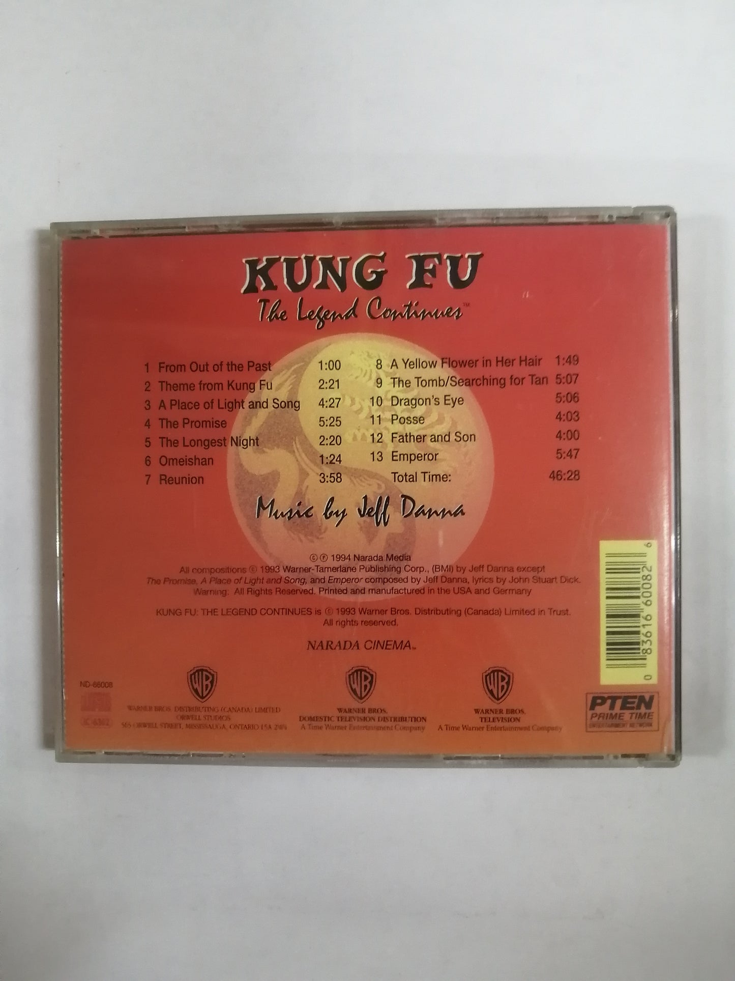 CD KUNG FU - SOUNDTRACK TO THE POPULAR TELEVISION SERIE