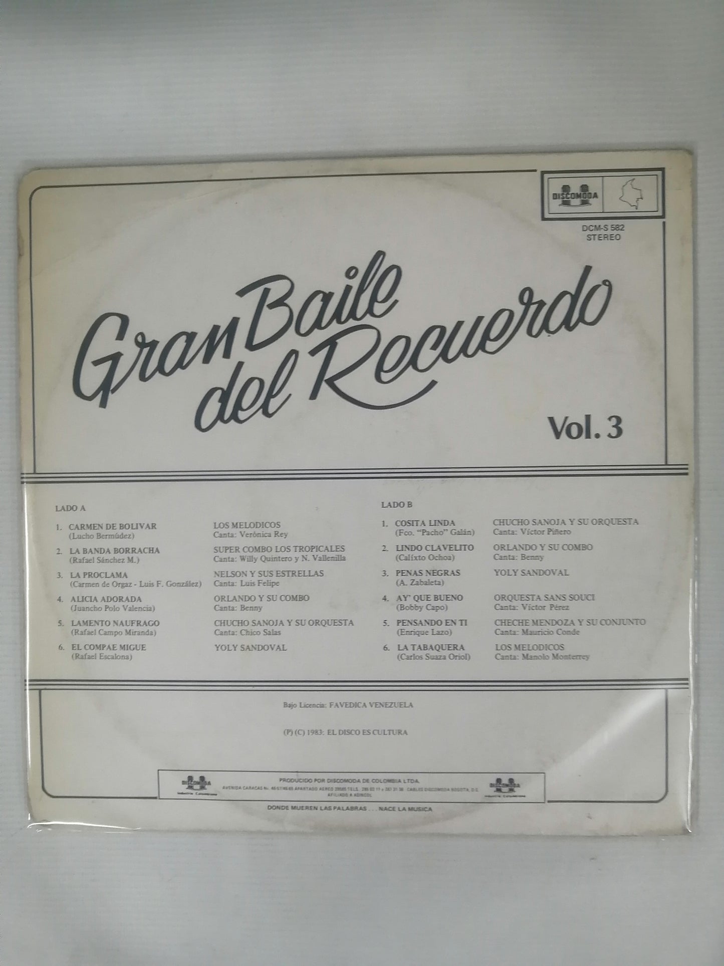 LP GRAN BAILE DEL RECUERDO - GRAN BAILE DEL RECUERDO VOL. 3